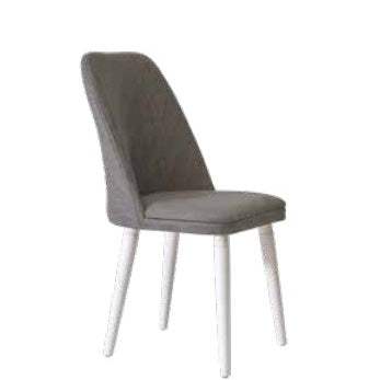 Adl Gül Silver Beyaz Ayaklı Sandalye (G 884)