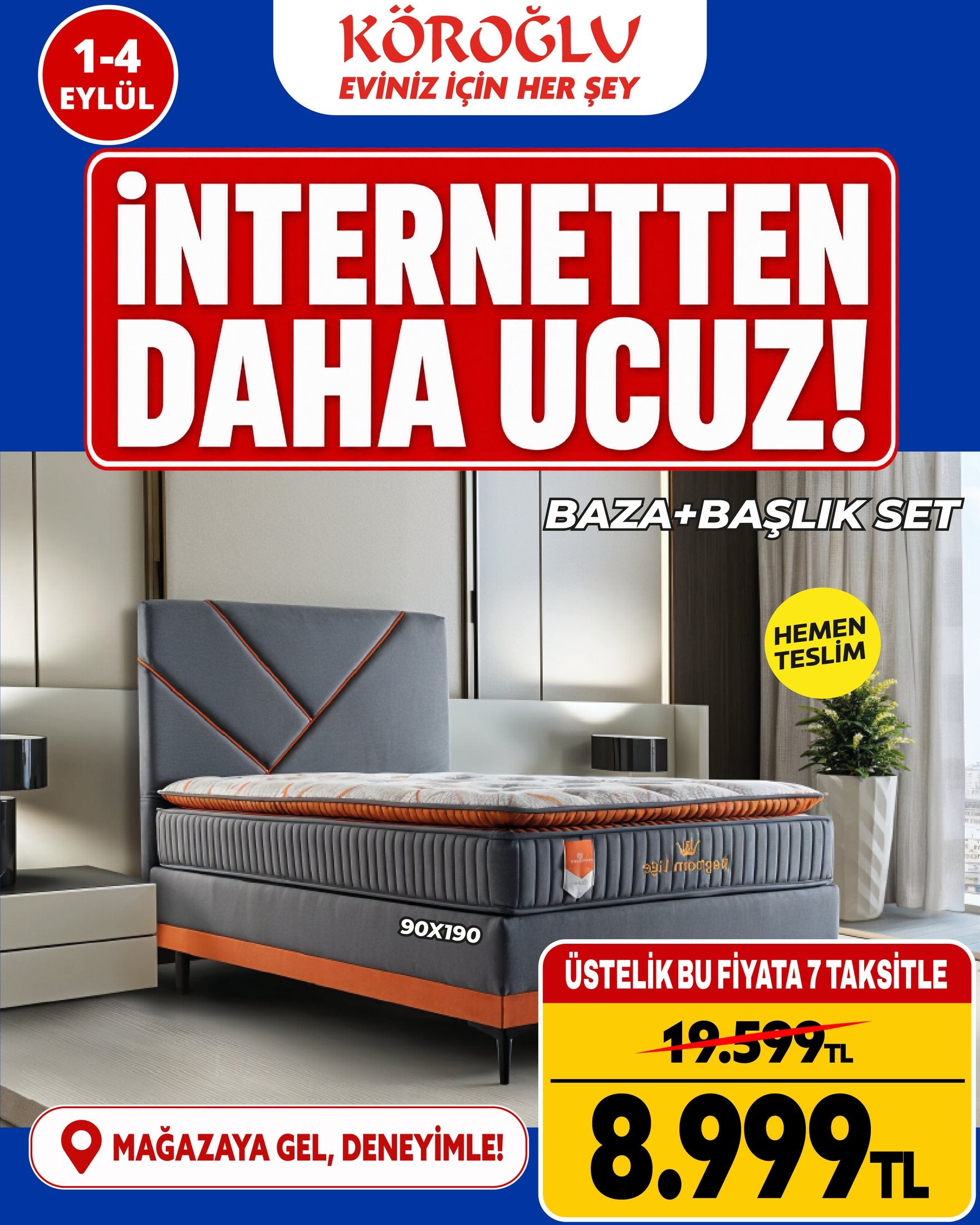 Baza Başlık Seti 90x190