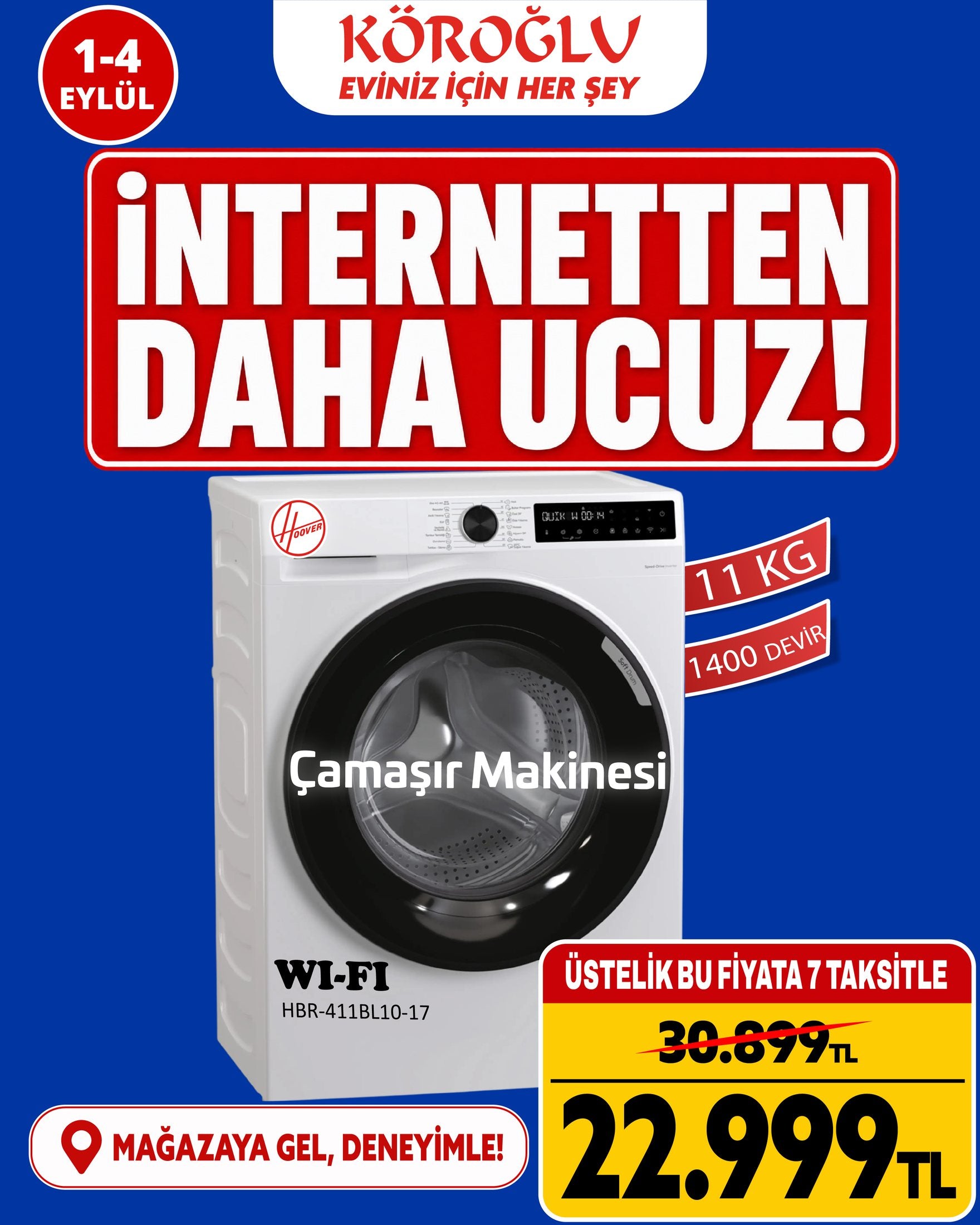11 Kg Çamaşır Makinesi