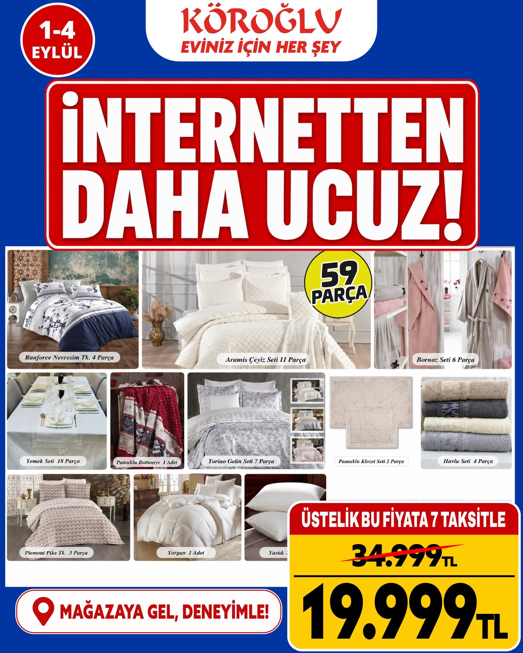 Çeyiz Paketi 59 Parça