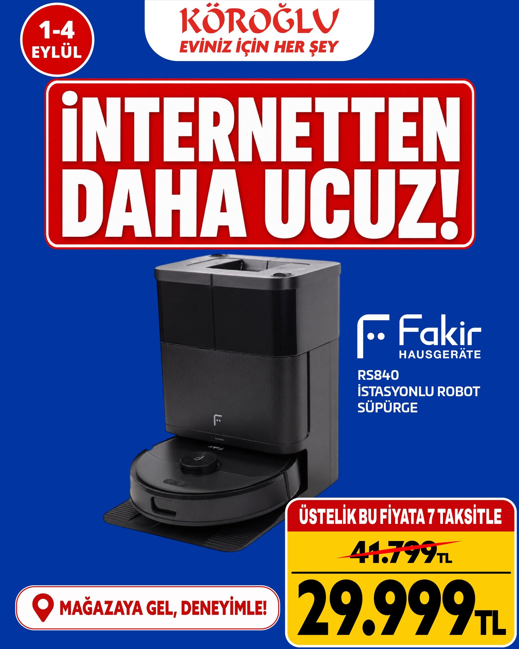 Fakir İstanbul Robot Süpürge Ürün ana görseli