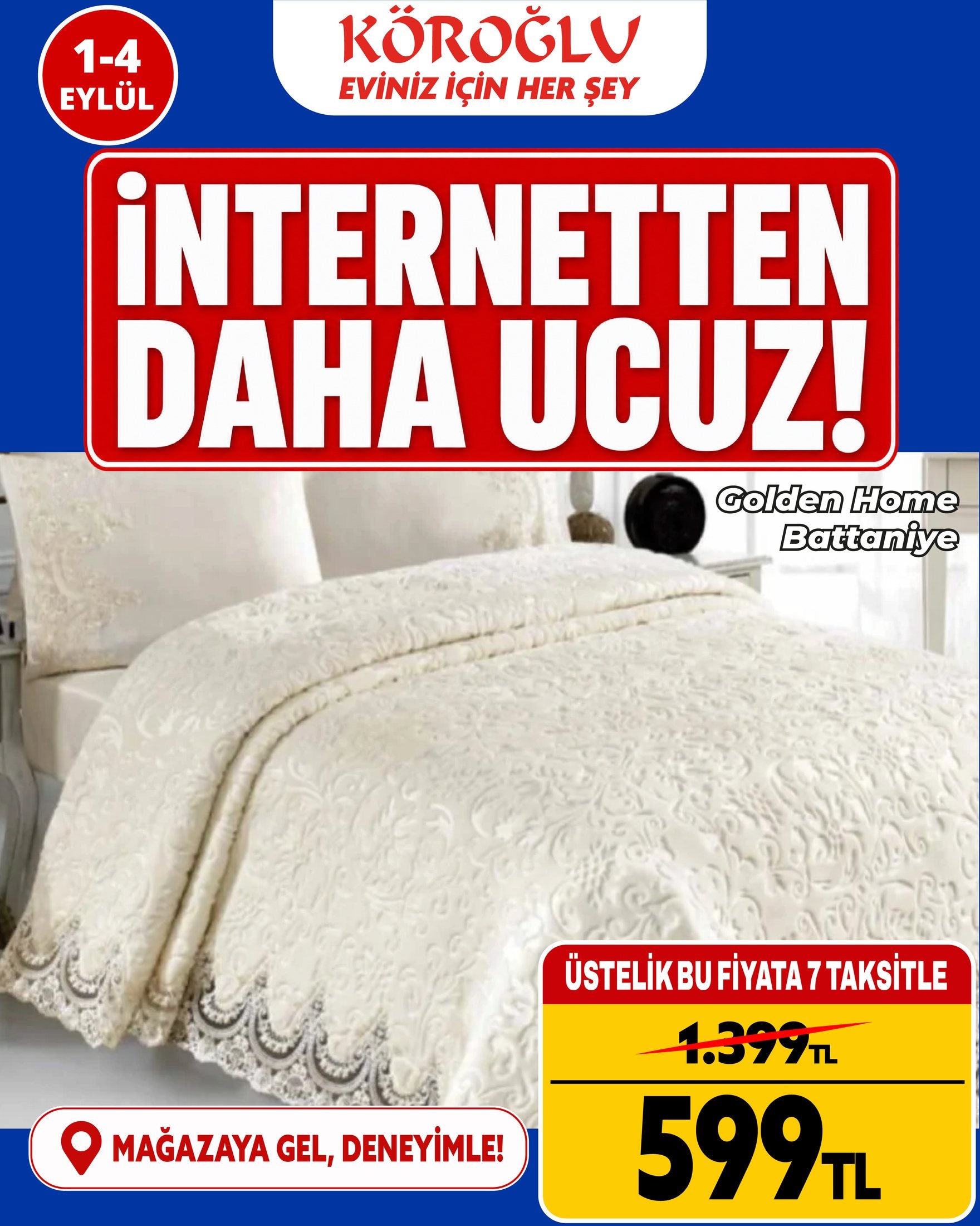 Golden Home Battaniye Ürün ana görseli