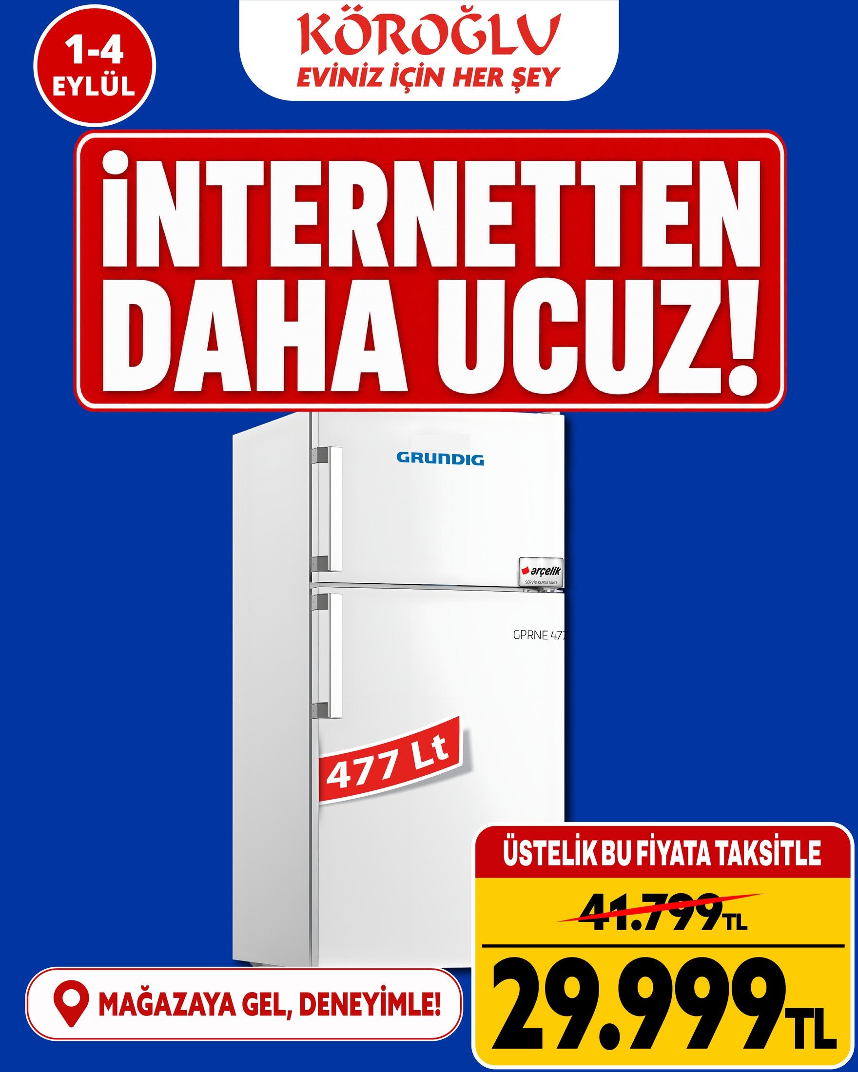 Grundig Buzdolabı 477 Lt