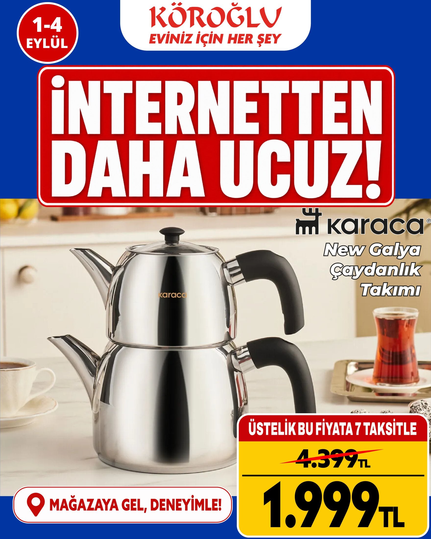 Karaca New Galya Çaydanlık Takımı