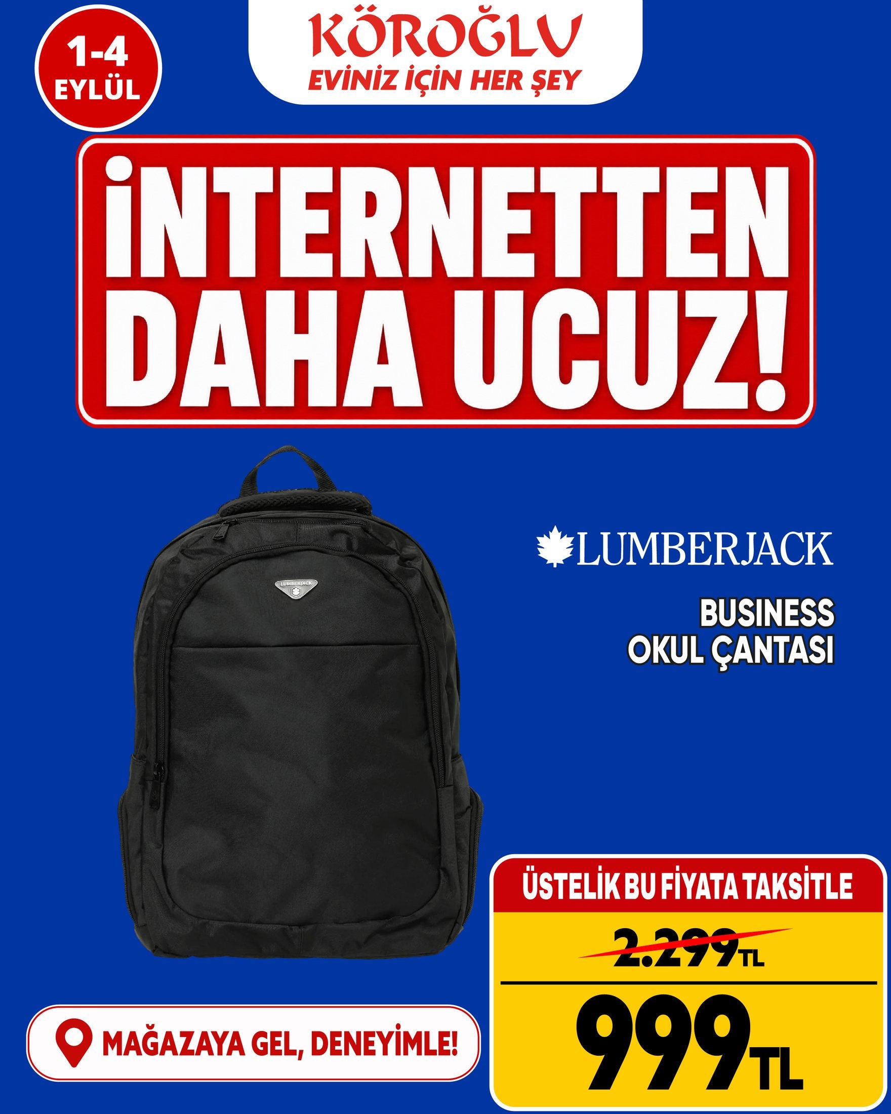 Lumberjack Business Okul Çantası