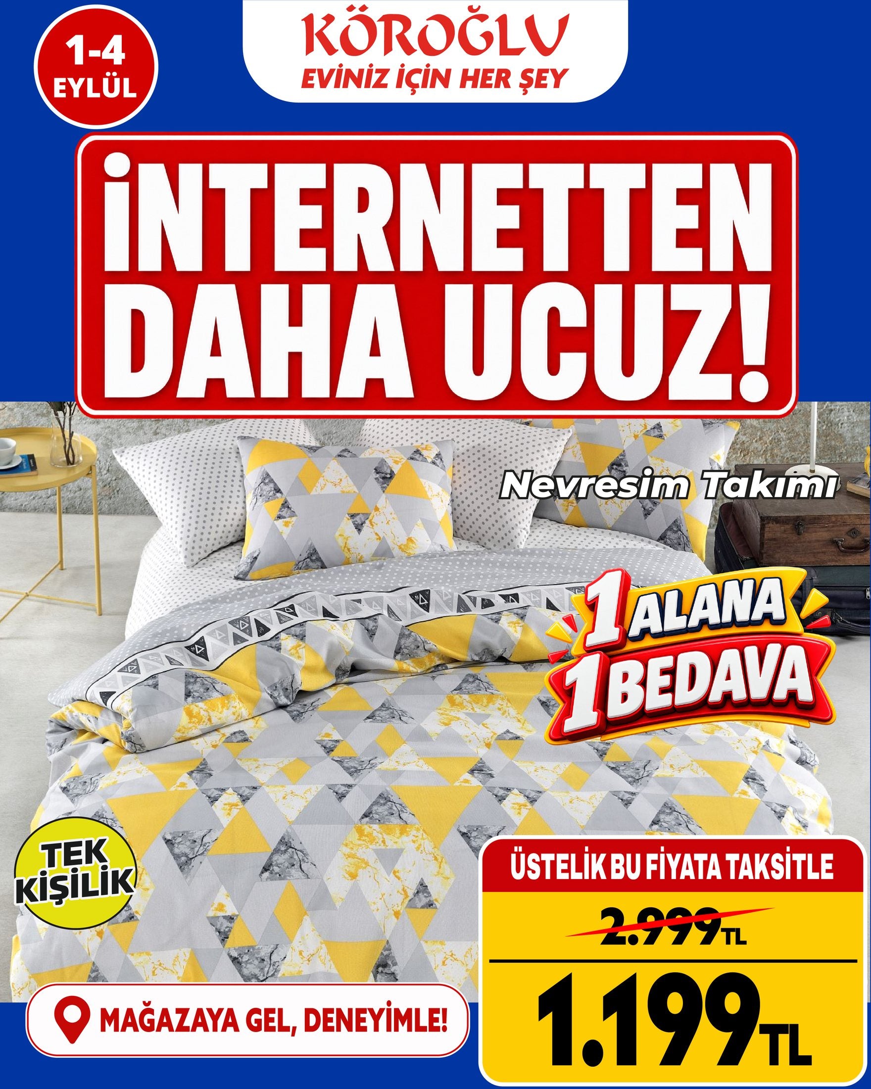Nevresim Takımı Tek Kişilik Ürün ana görseli