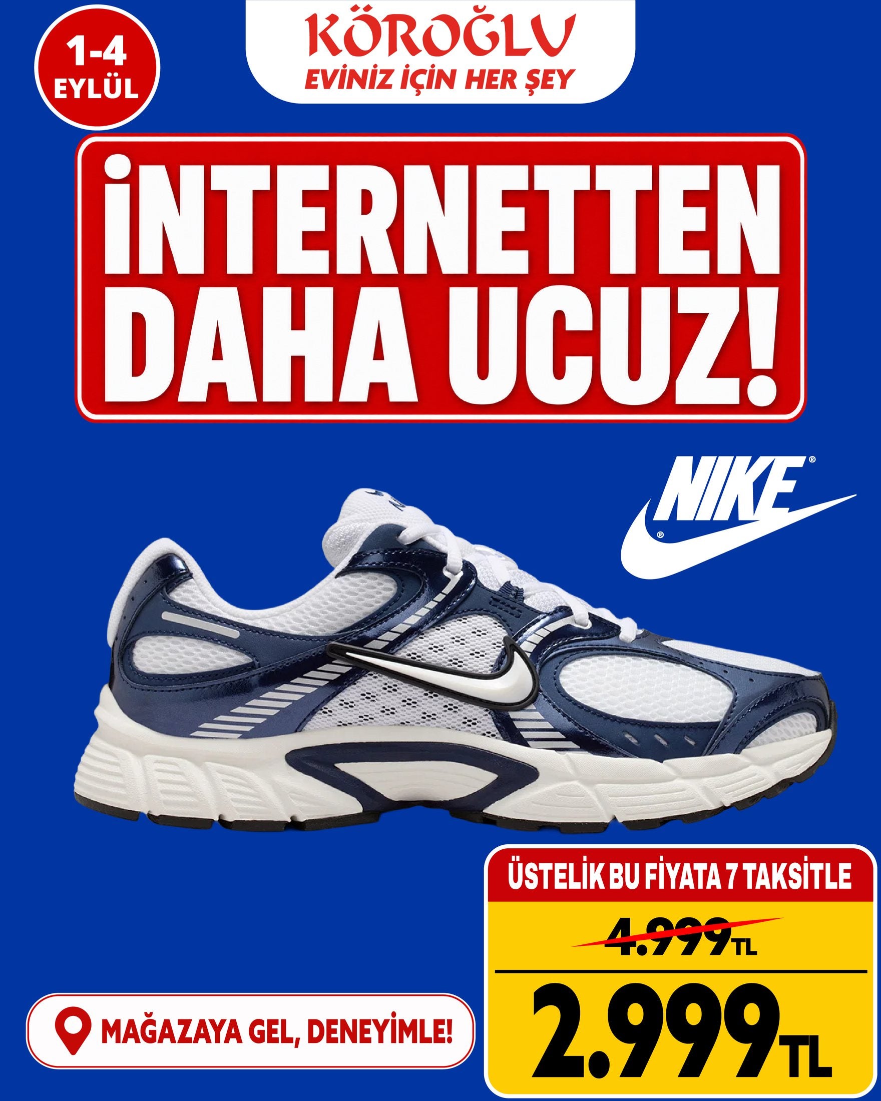 Nike Lacivert Spor Ayakkabı