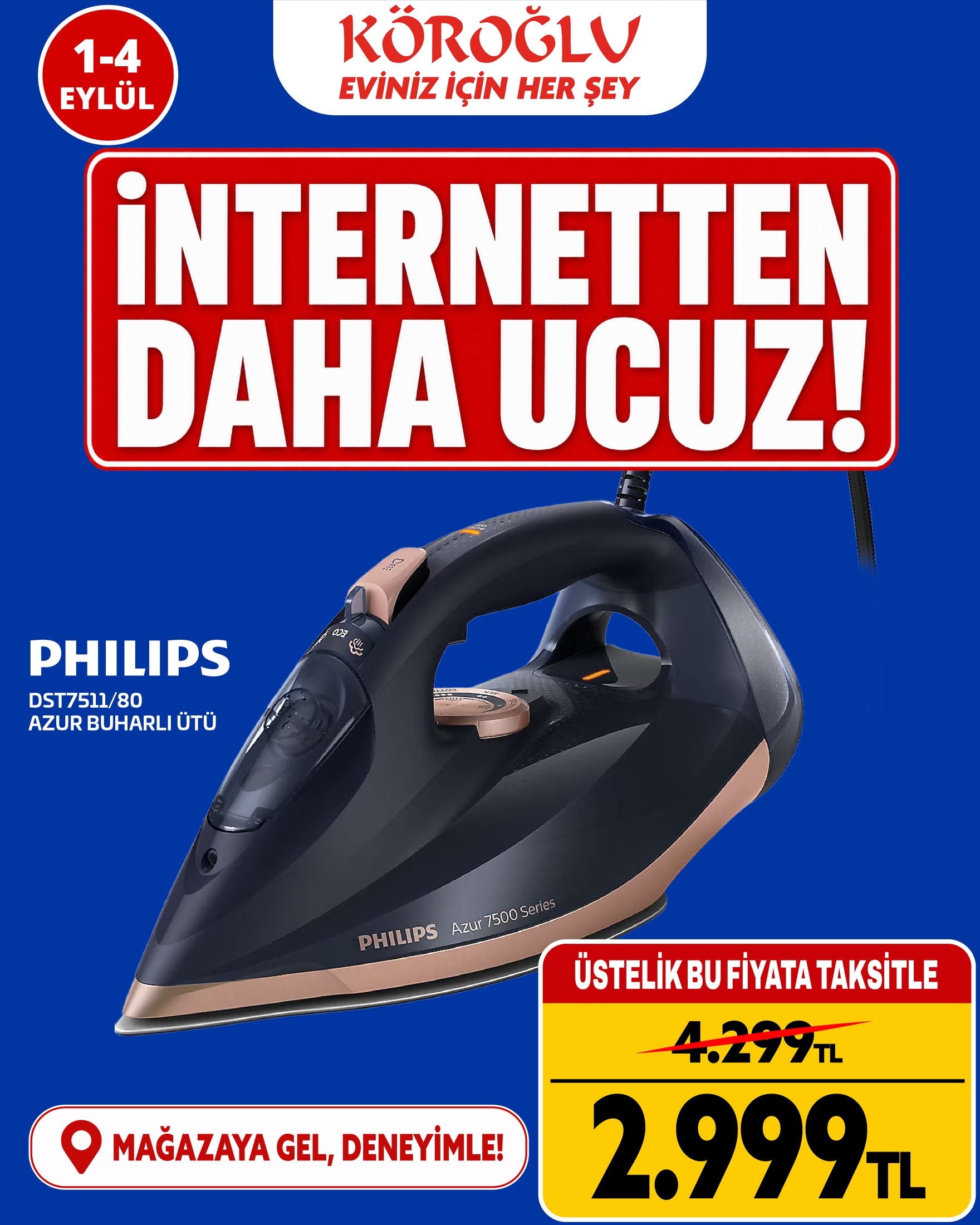 Philips Azur Buharlı Ütü Ürün ana görseli