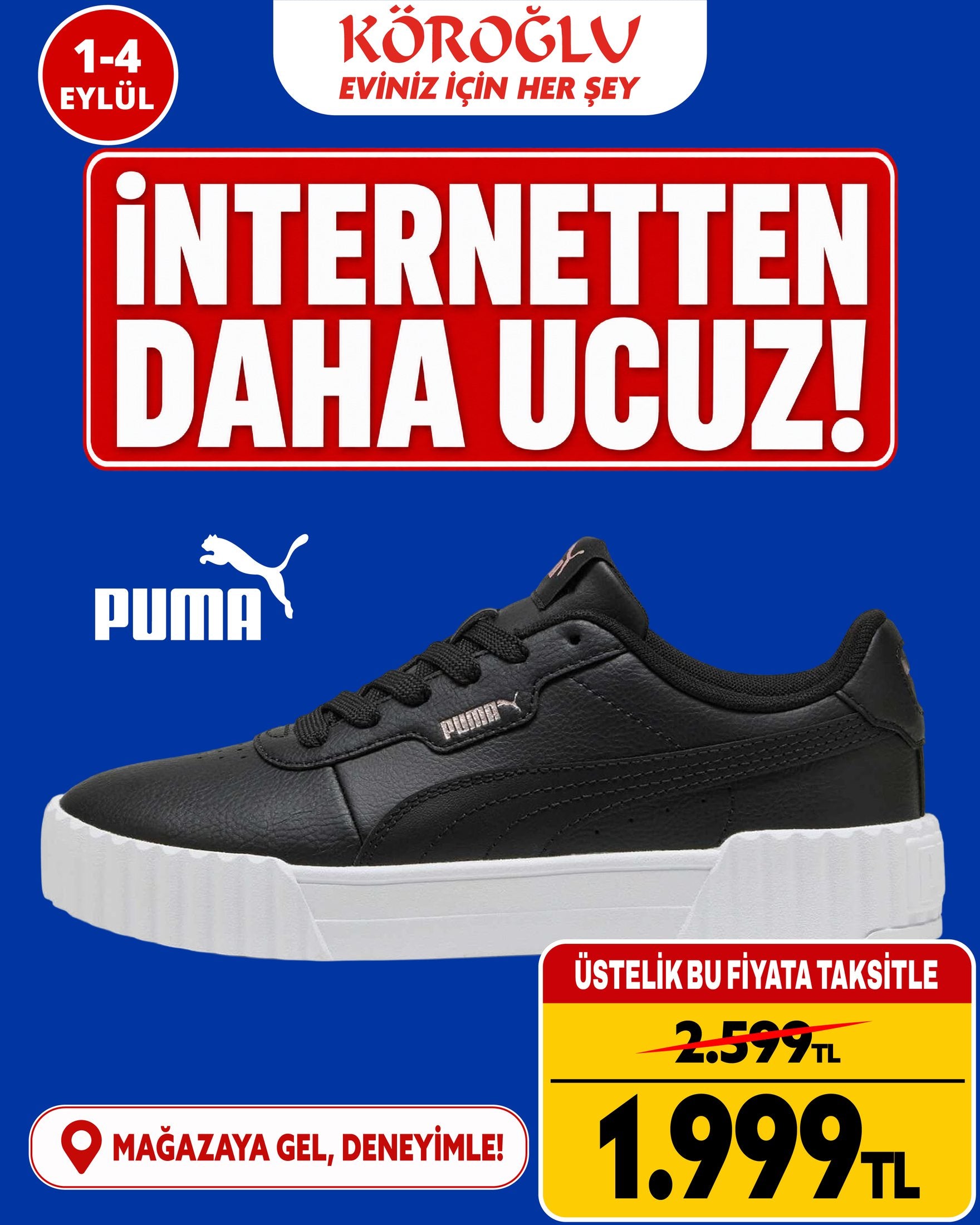 Puma Siyah Spor Ayakkabı