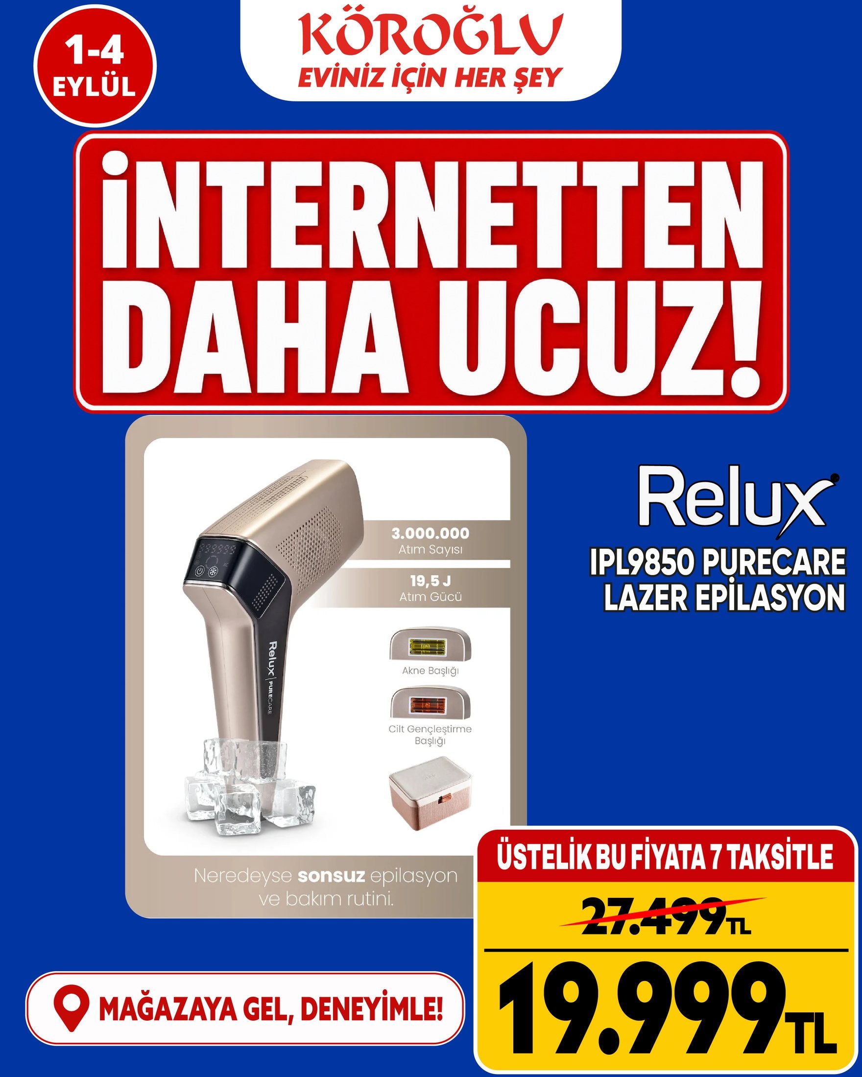Relux Lazer Epilasyon Cihazı