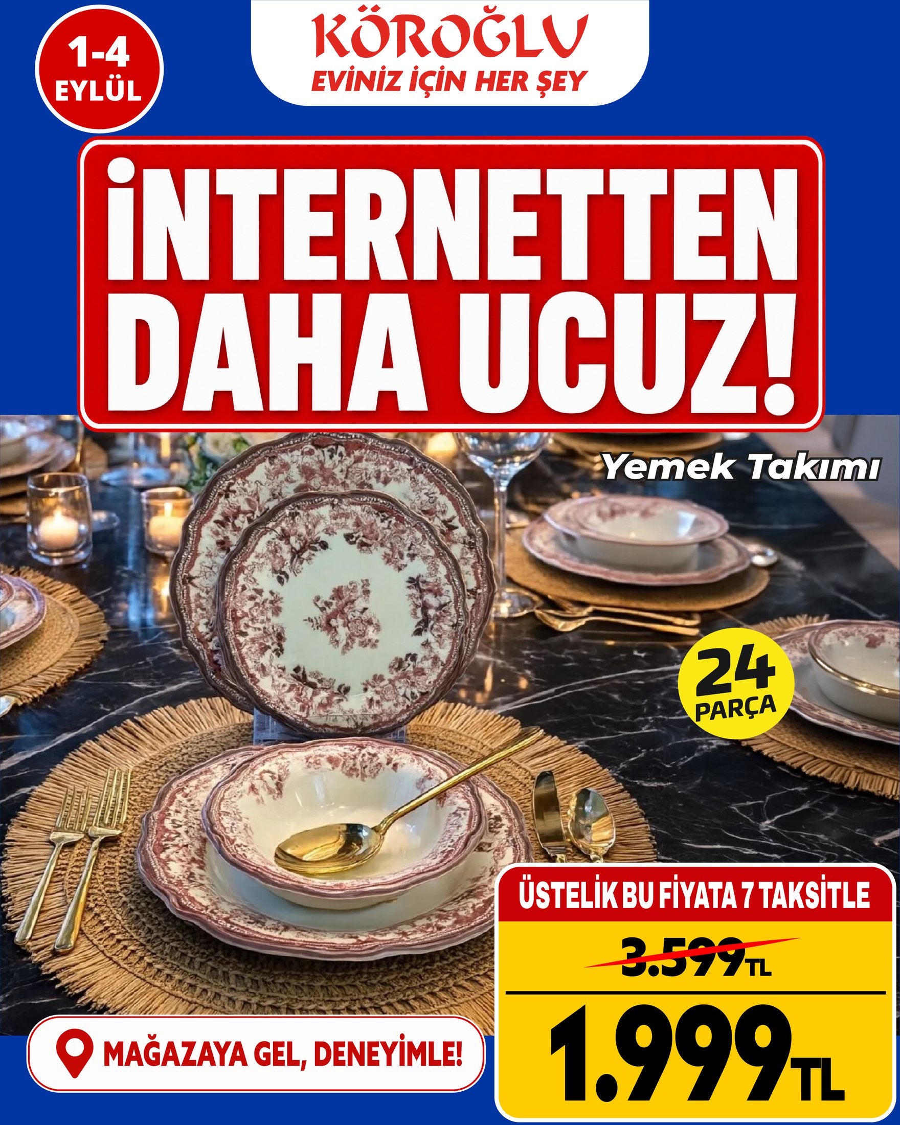 Yemek Takımı 24 Parça