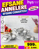 Emsan Demre 6 Parça Çelik Sahan Seti