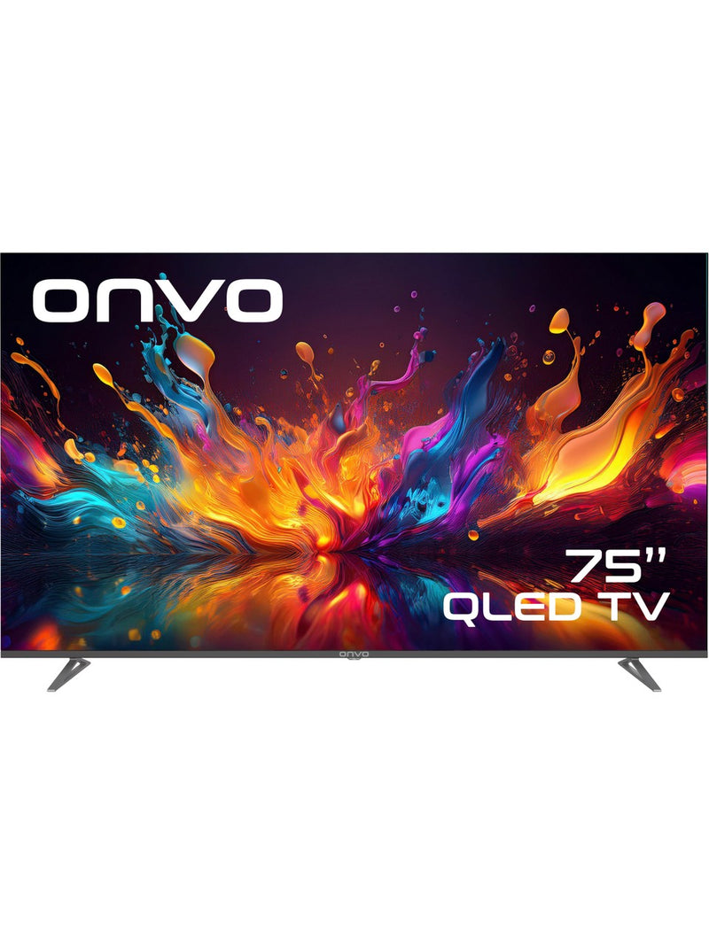 Onvo 75OVF9001UQ 75" 190 Ekran Uydu Alıcılı 4K Ultra HD Google Smart QLED TV