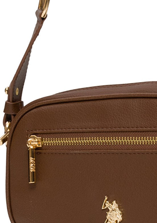 US POLO ASSN A.Kahve Kadın Çapraz Çantası
