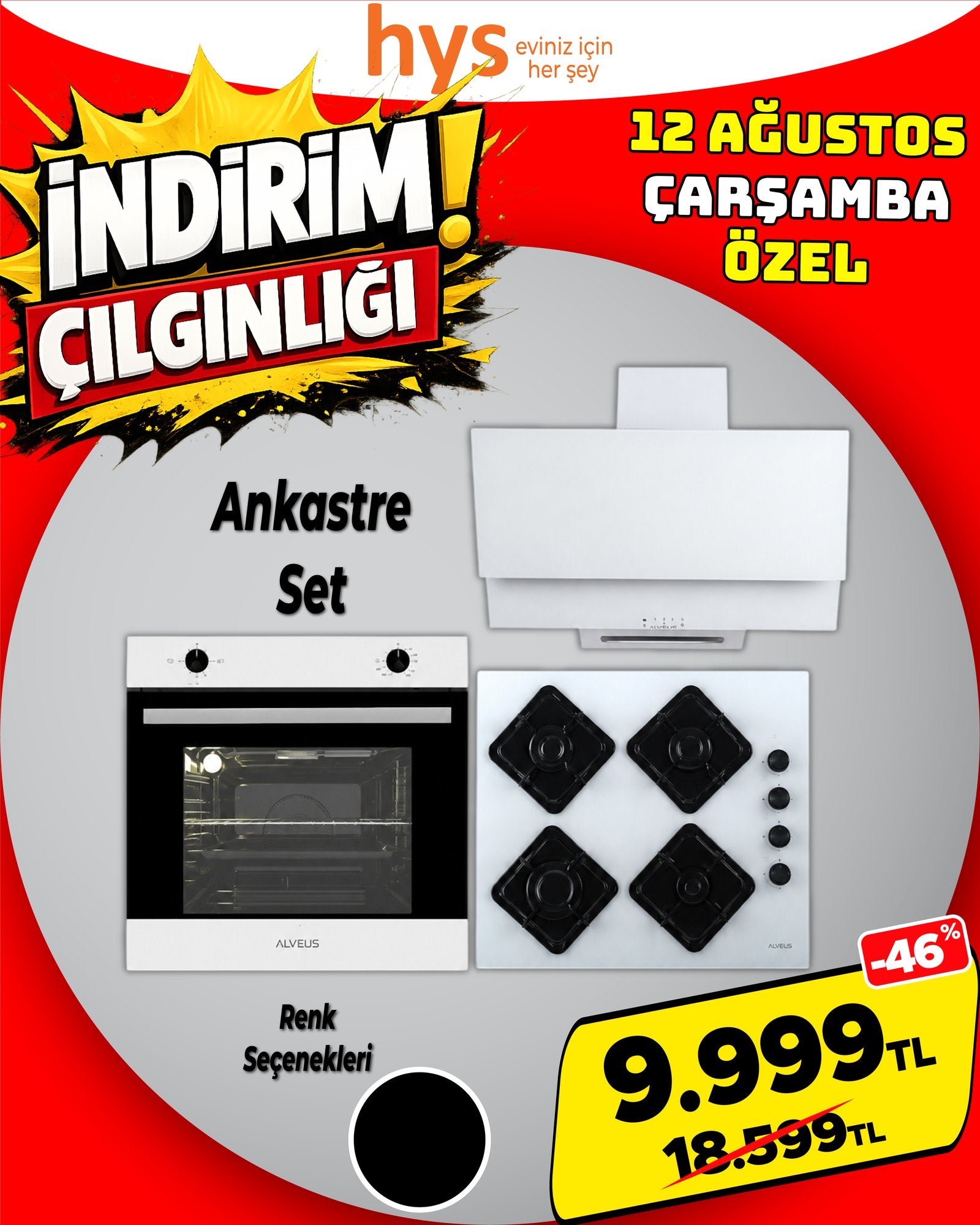 Şampanya Rengi Ankastre Set