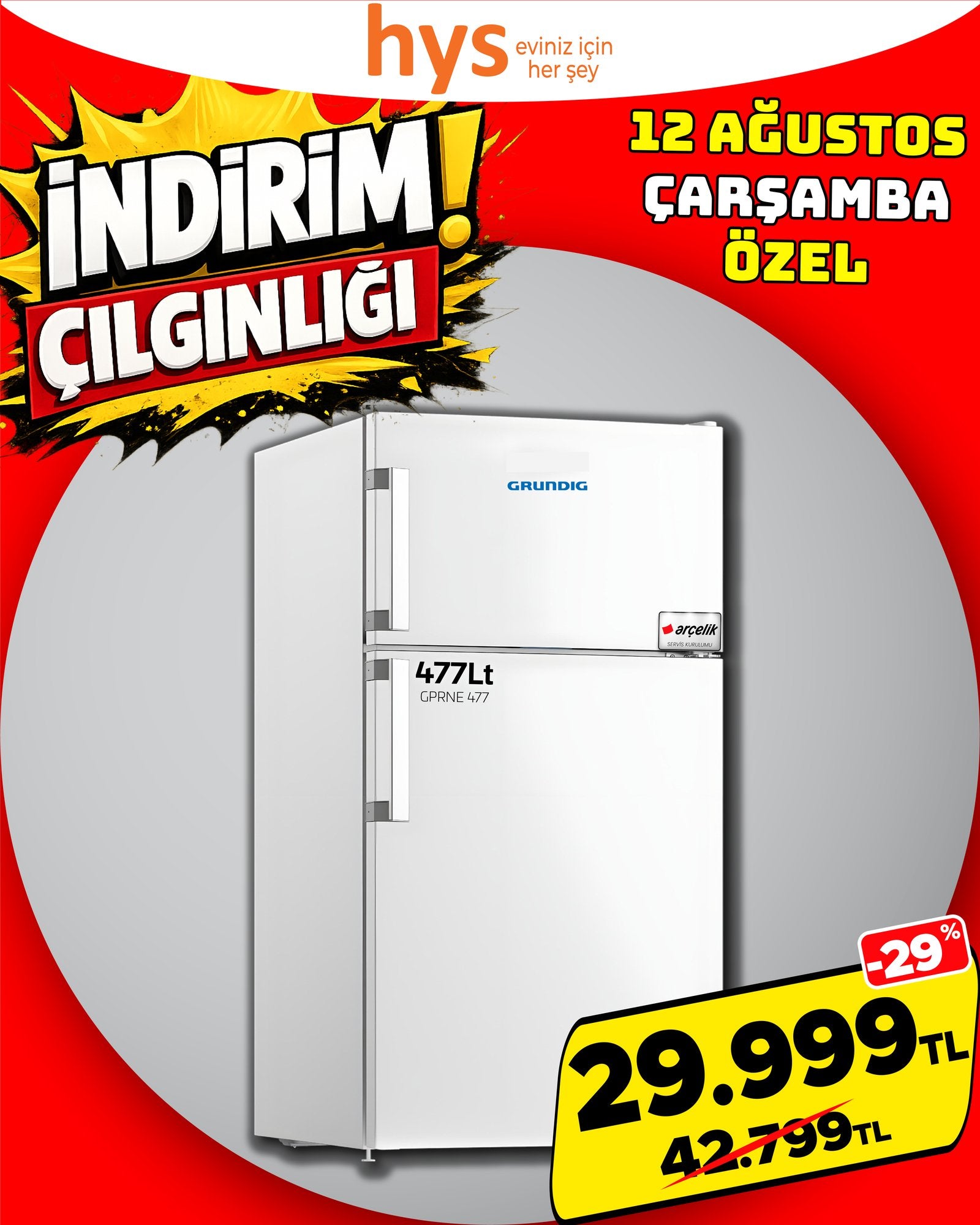 Grundig 477 Lt Buzdolabı