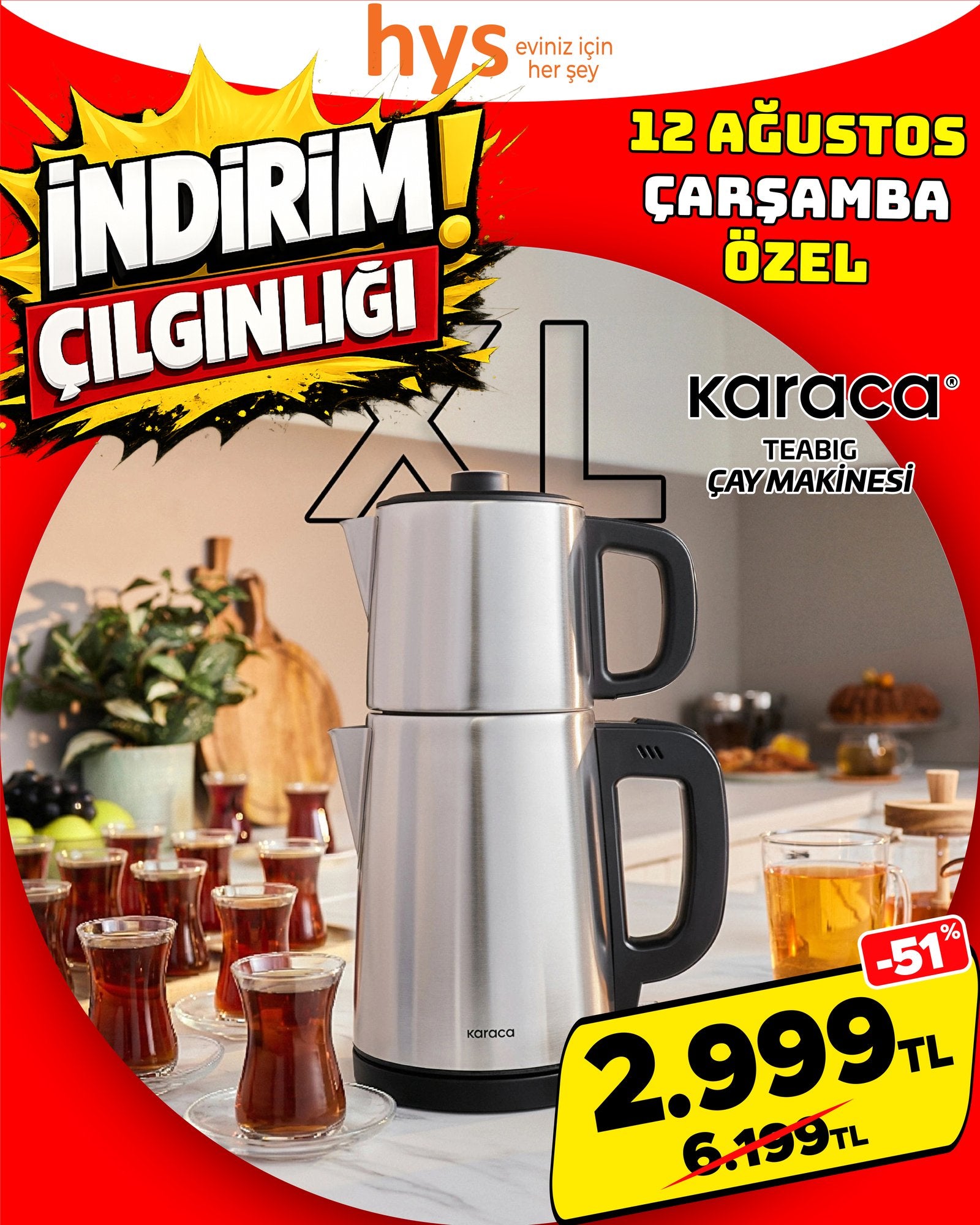 Karaca Teabig Çay Makinesi