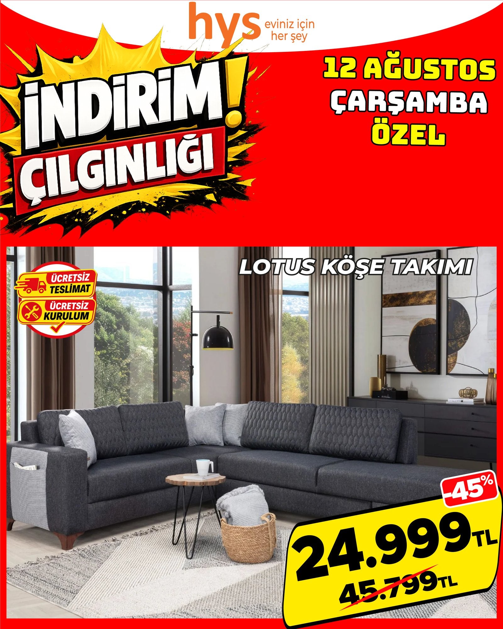 Lotus Köşe Takımı
