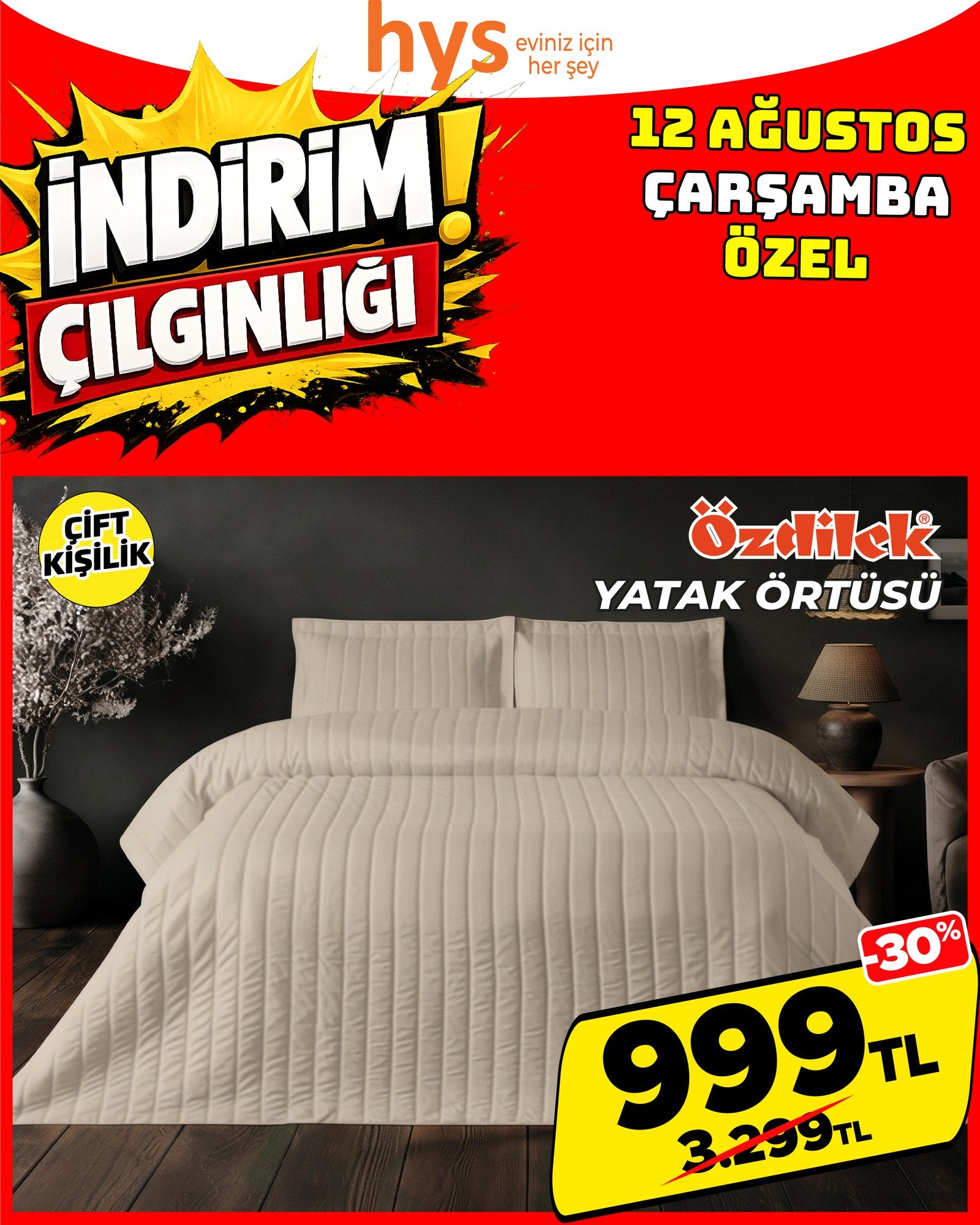 Özdilek Çift Kişilik Yatak Örtüsü Ürün ana görseli