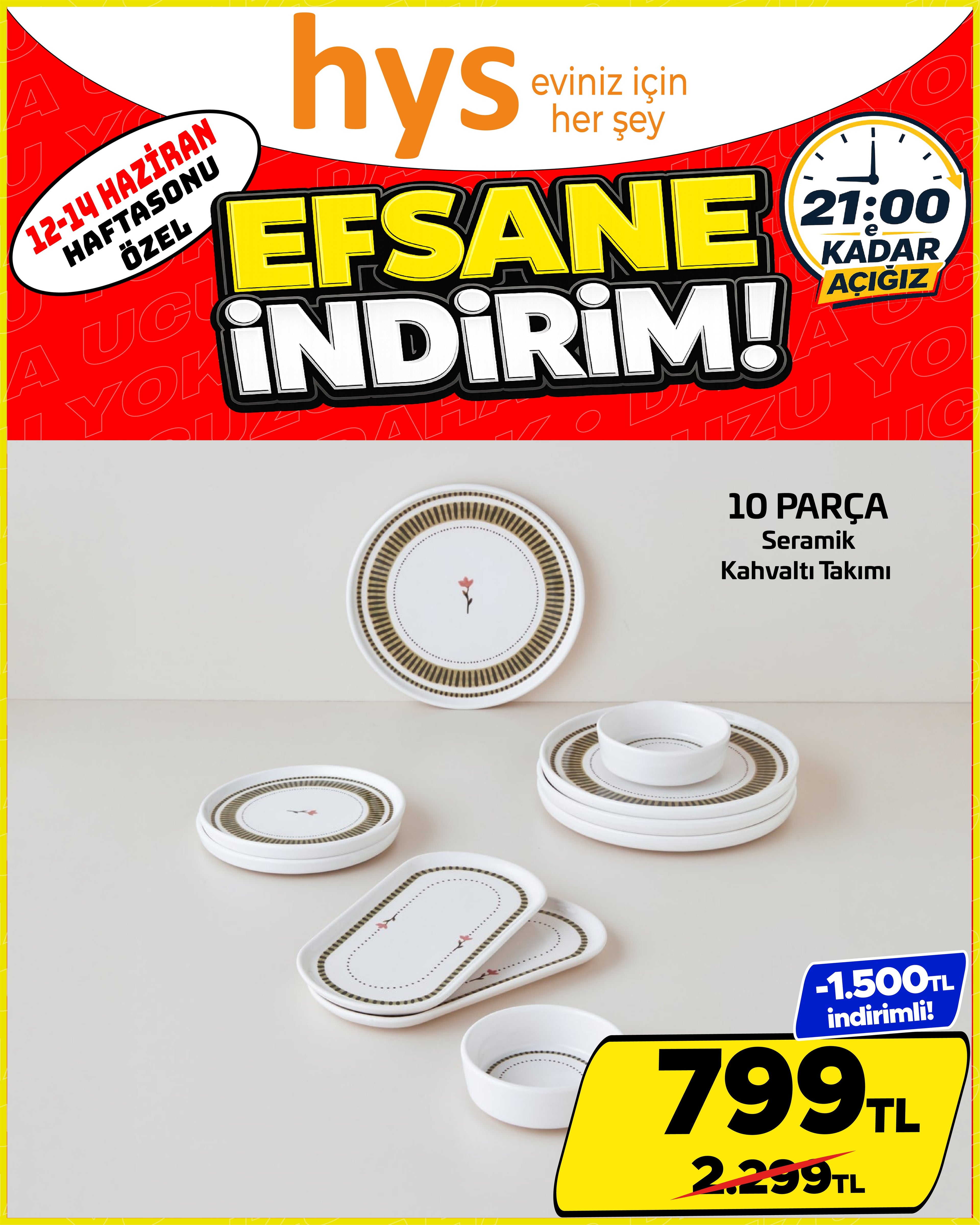 10 Parça Kahvaltı Takımı