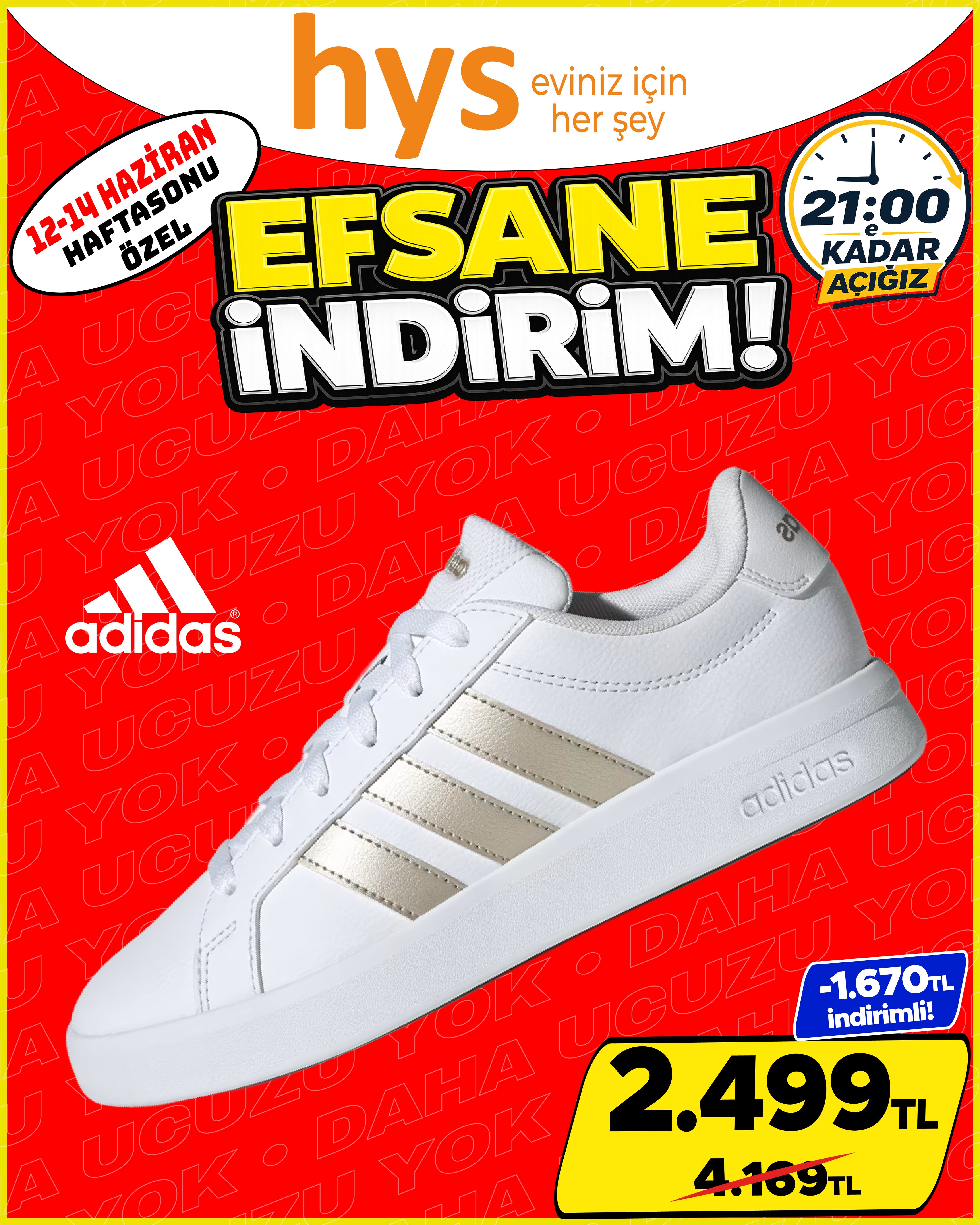 Adidas Spor Ayakkabı Beyaz Ürün ana görseli