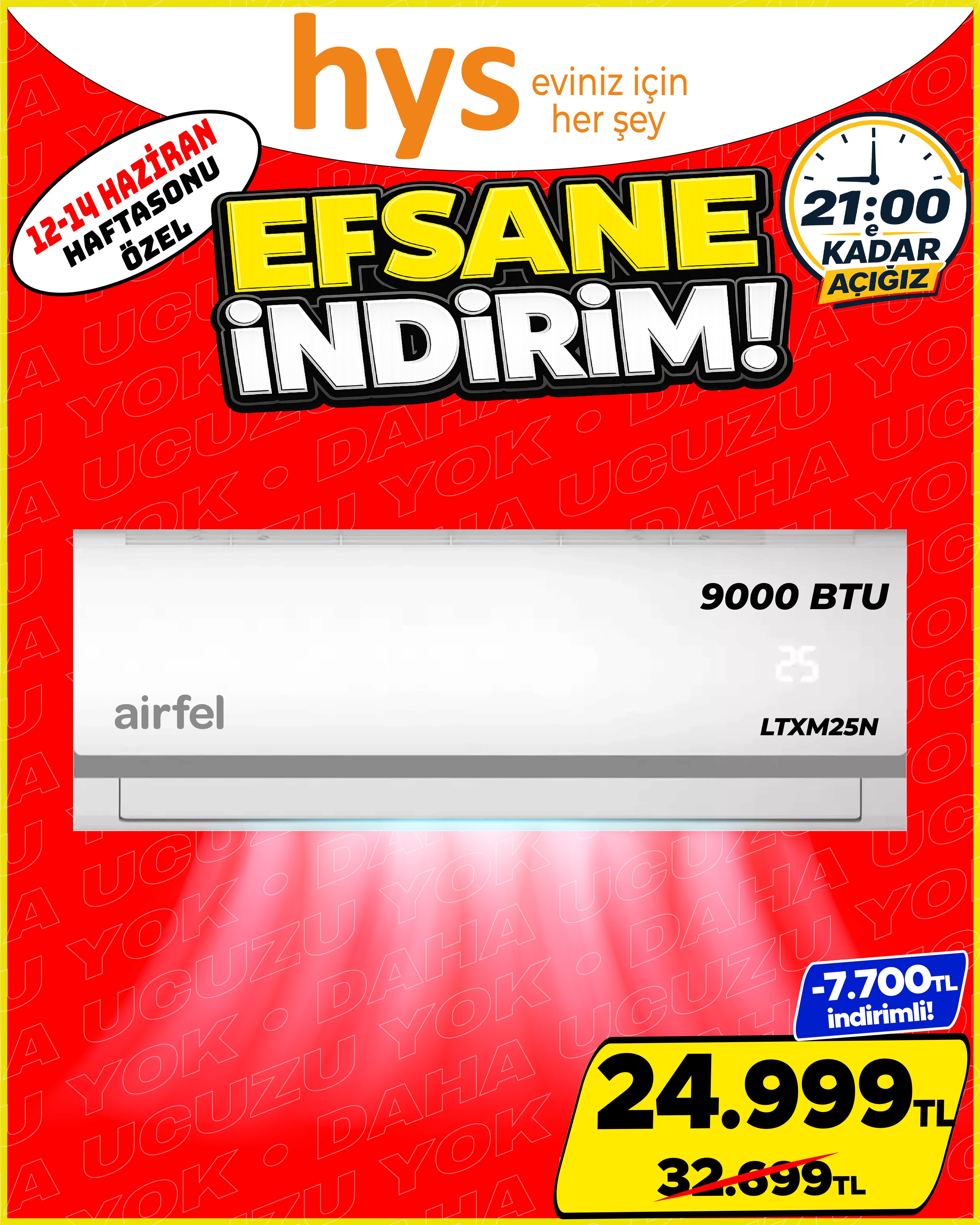 Airfel LTXM25N 9000 BTU Klima Ürün ana görseli