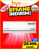 Airfel LTXM25N 9000 BTU Klima