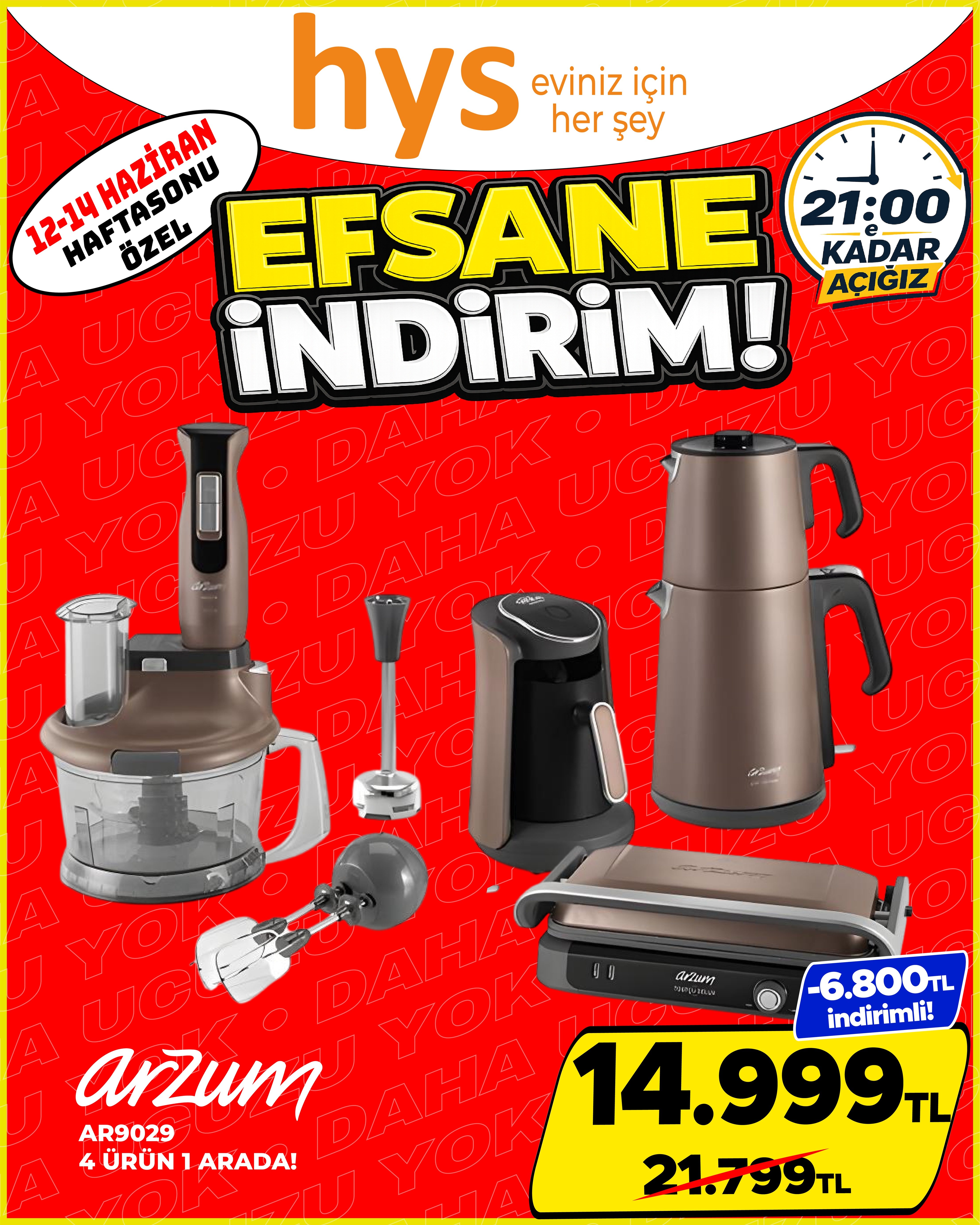Arzum 4ü 1 Arada Küçük Ev Aletleri Seti Ürün ana görseli