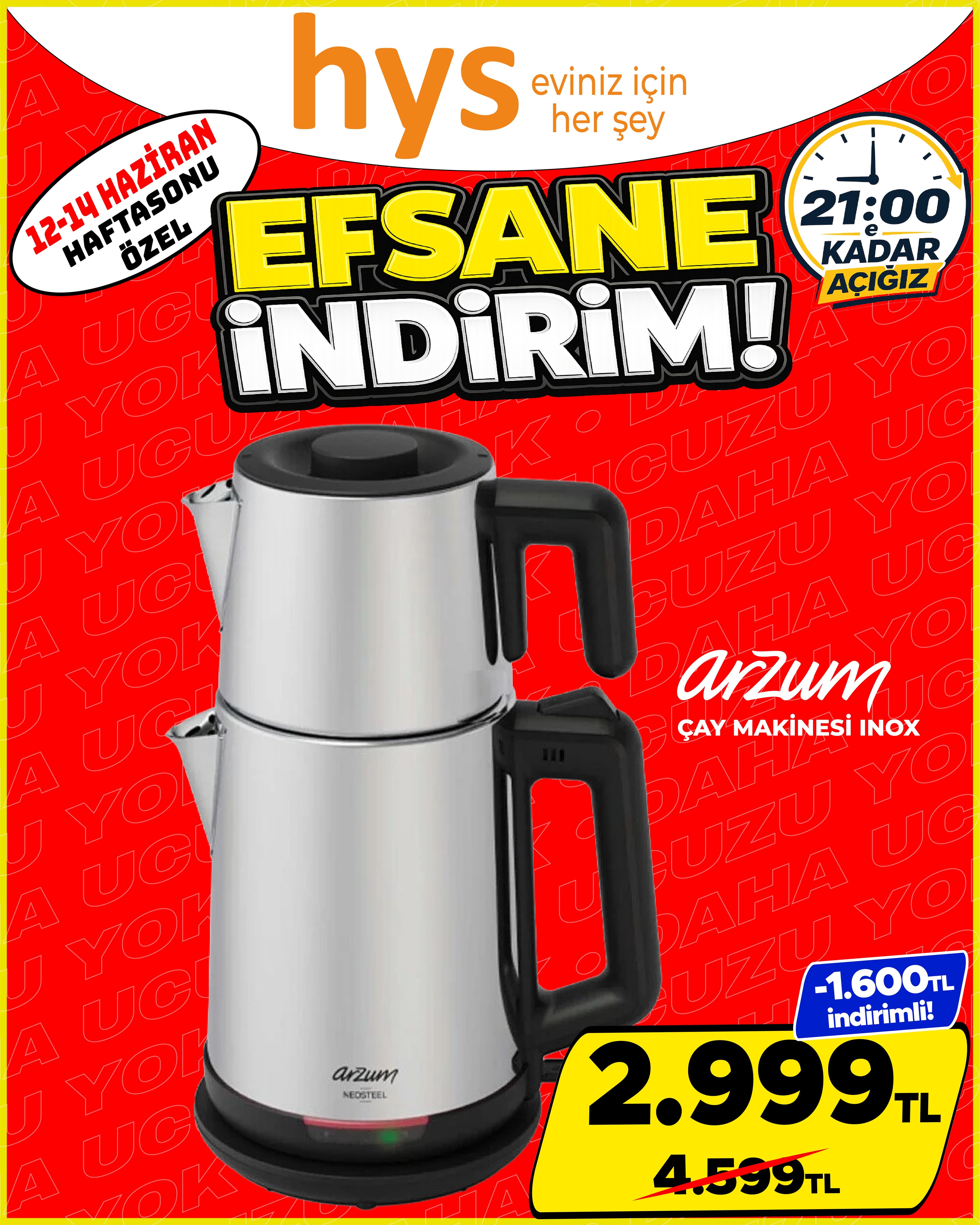Arzum Çay Makinesi Inox
