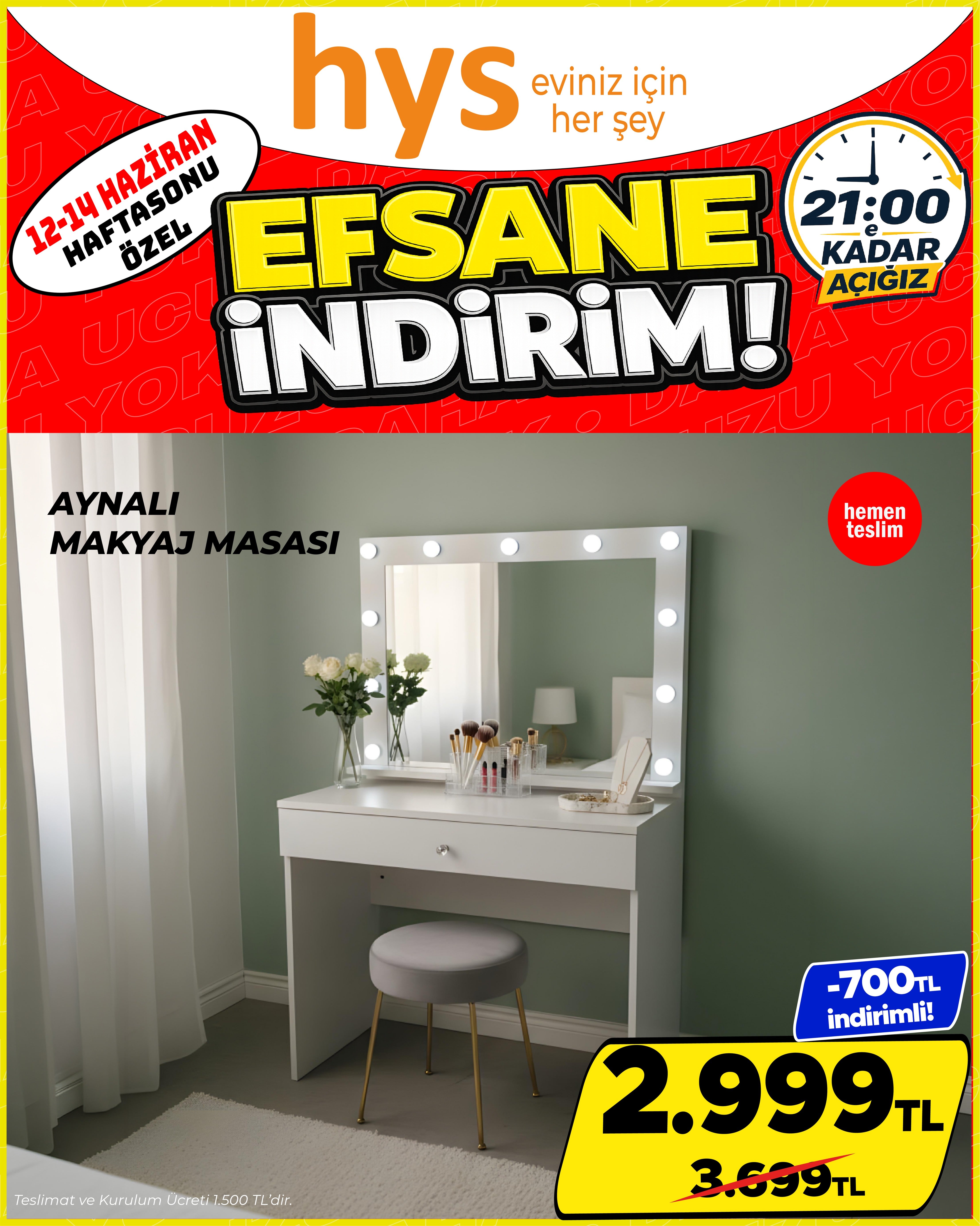 Aynalı Makyaj Masası Ürün ana görseli