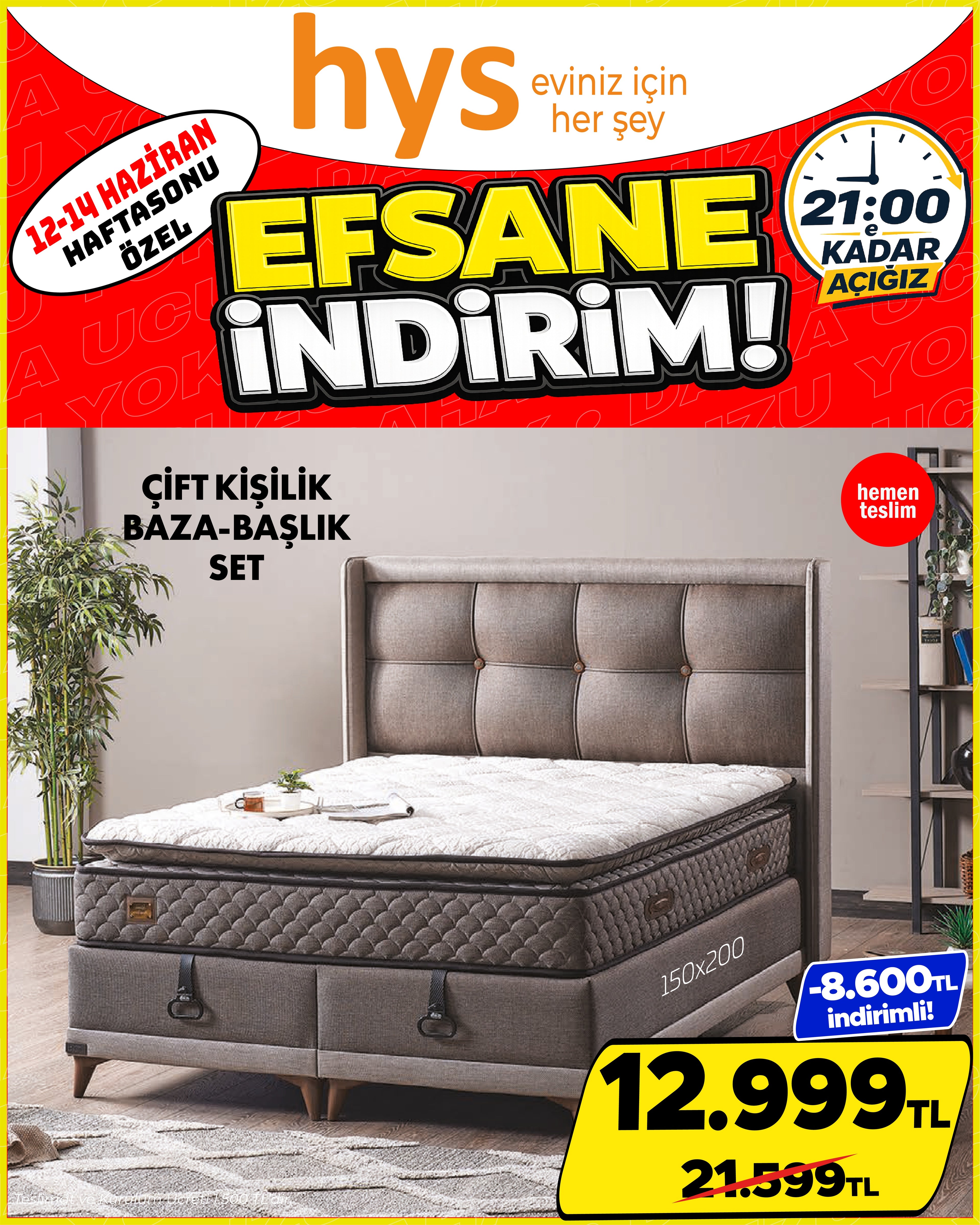 Çift Kişilik Baza Başlık Set 150x200