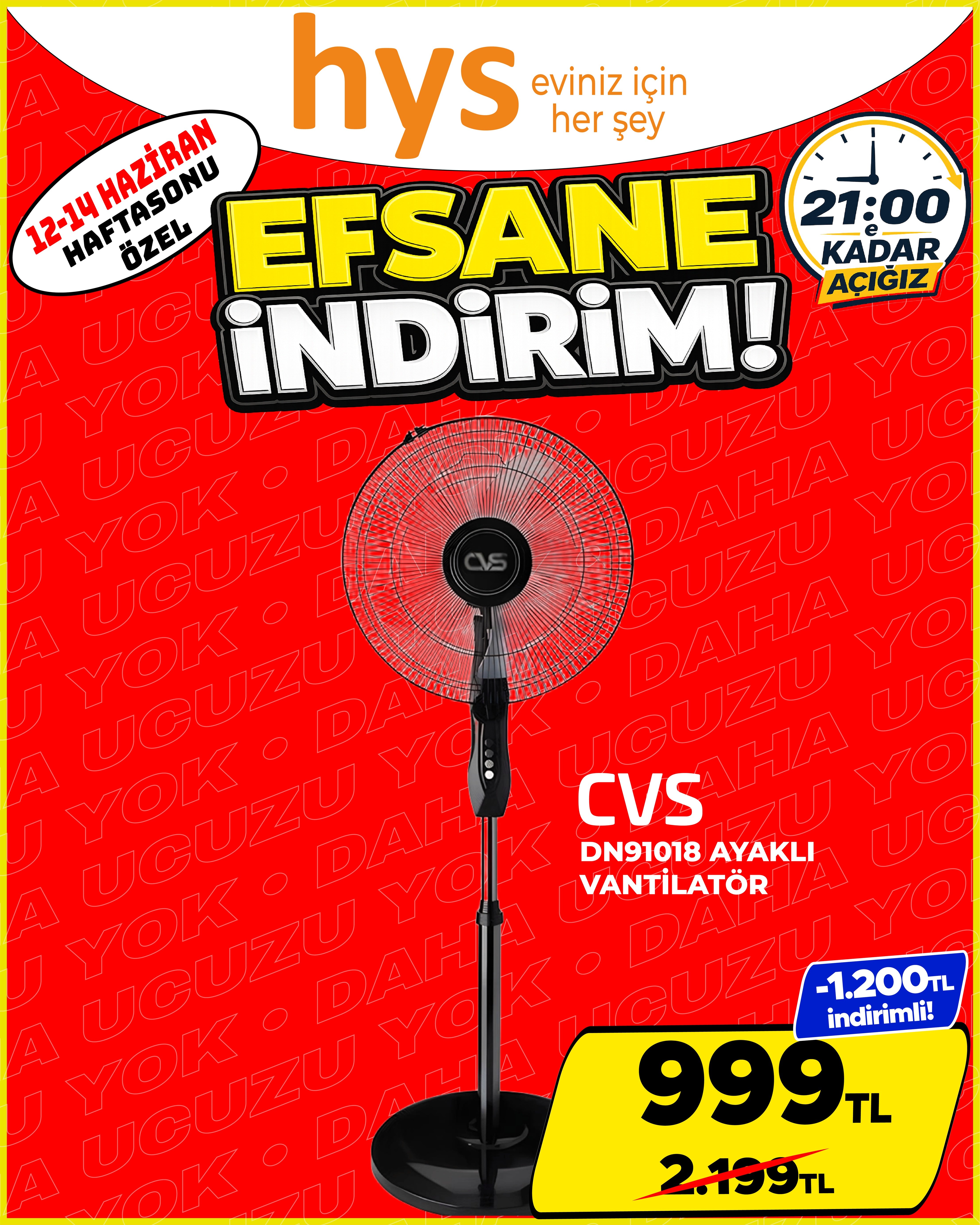 CVS DN91018 Ayaklı Vantilatör Ürün ana görseli