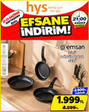 Emsan 3lü Stonewave Tava Seti