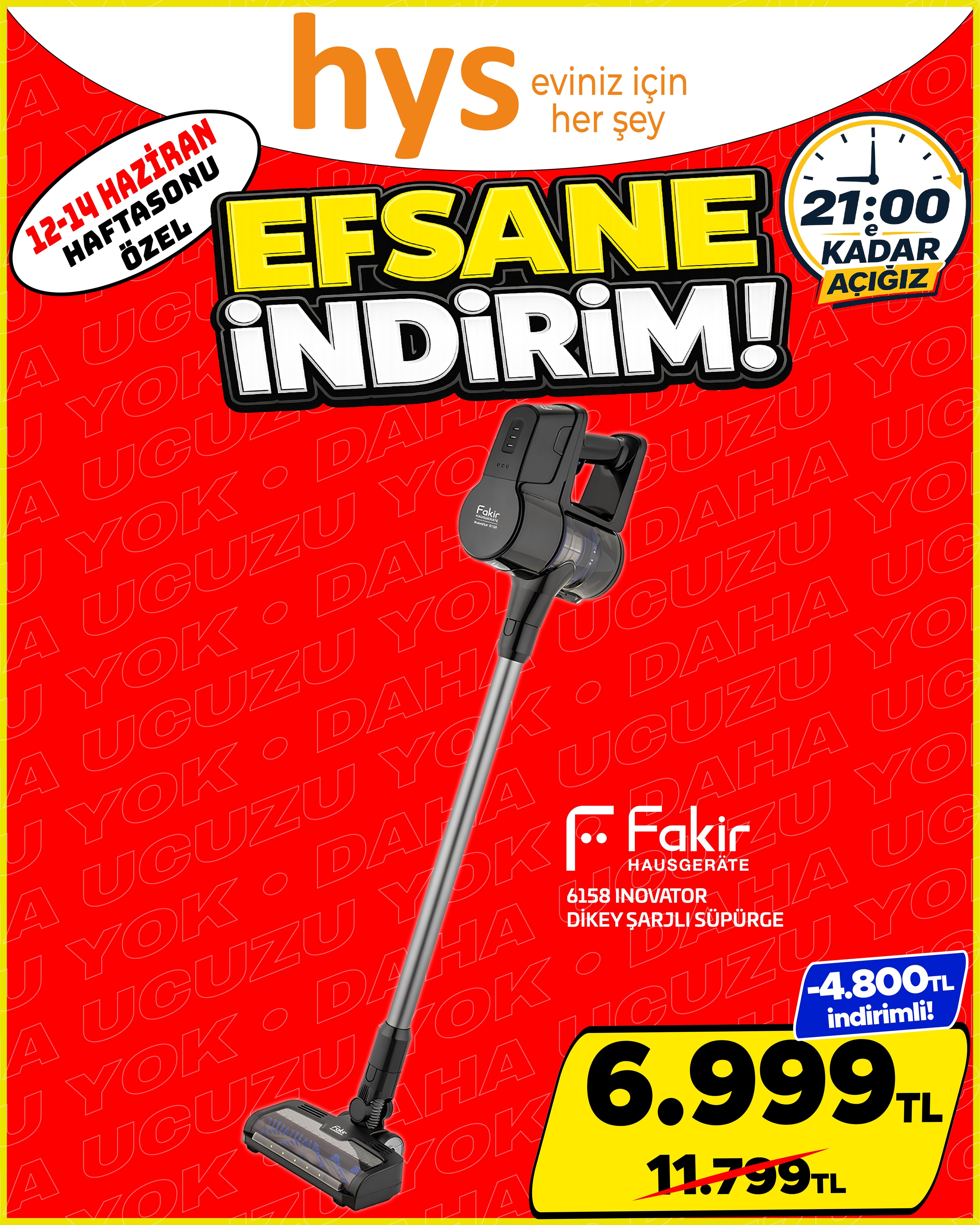 Fakir 6158 Inovator Dikey Şarjlı Süpürge