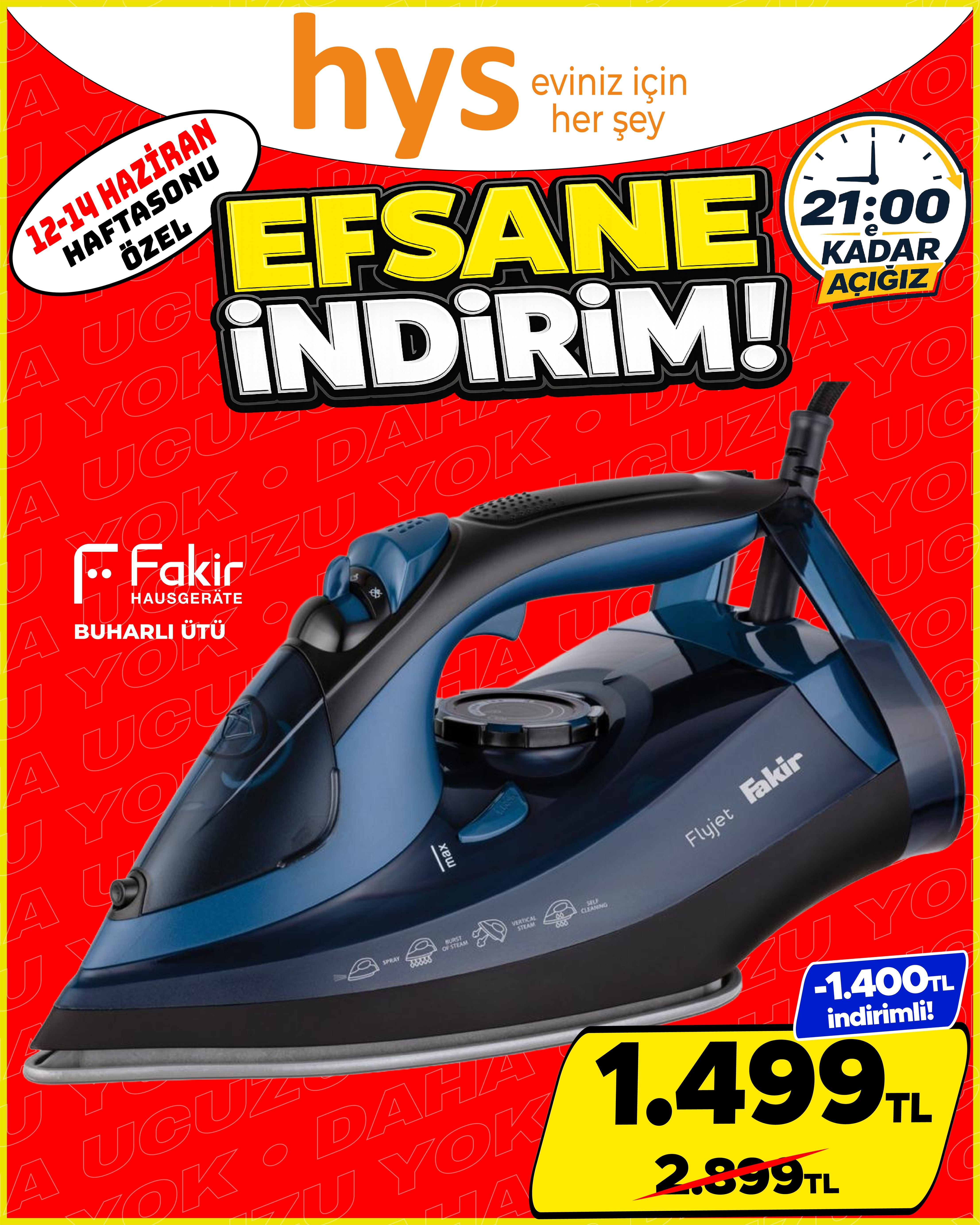 Fakir Buharlı Ütü Ürün ana görseli