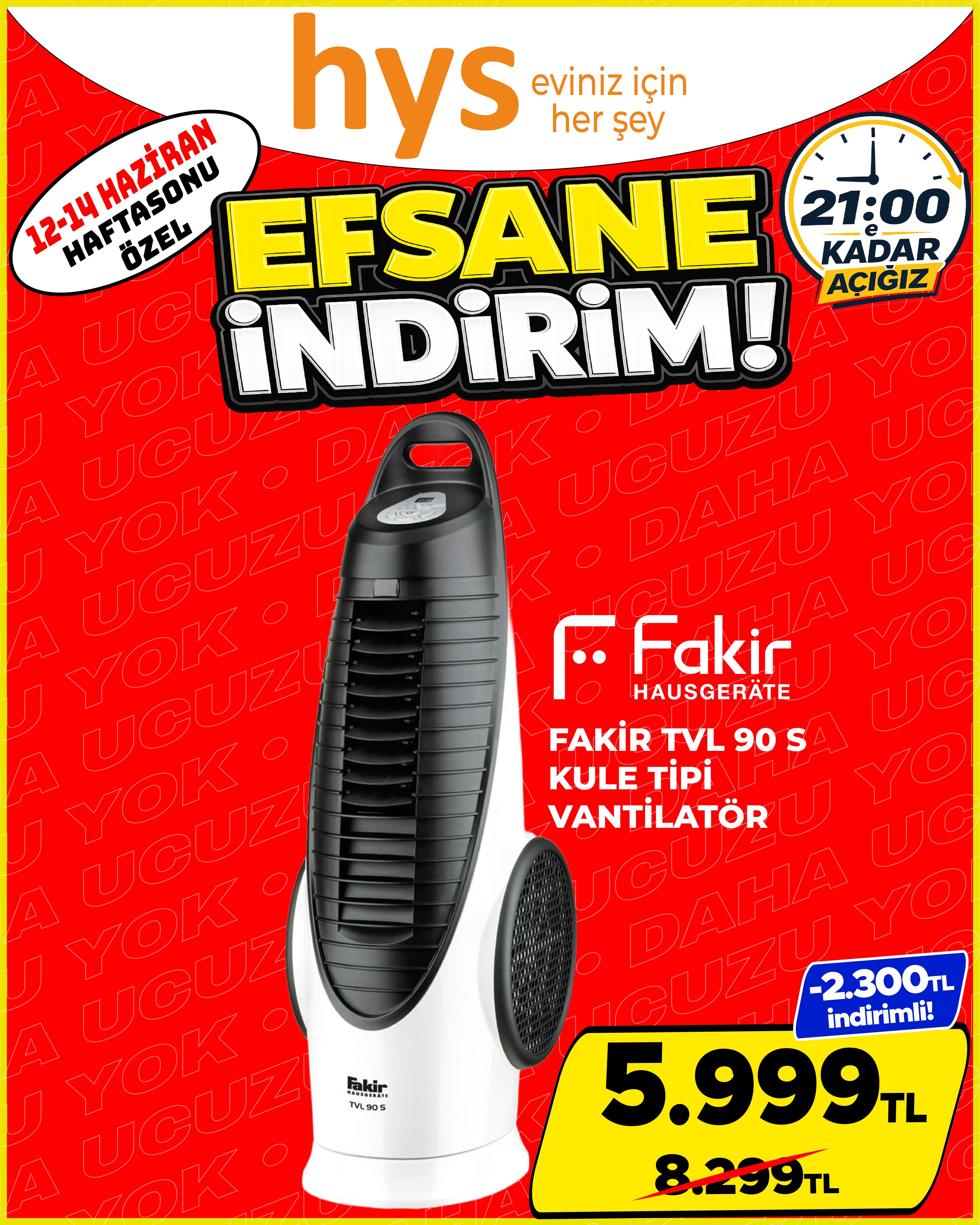 Fakir Viu 90 S Kule Tipi Vantilatör