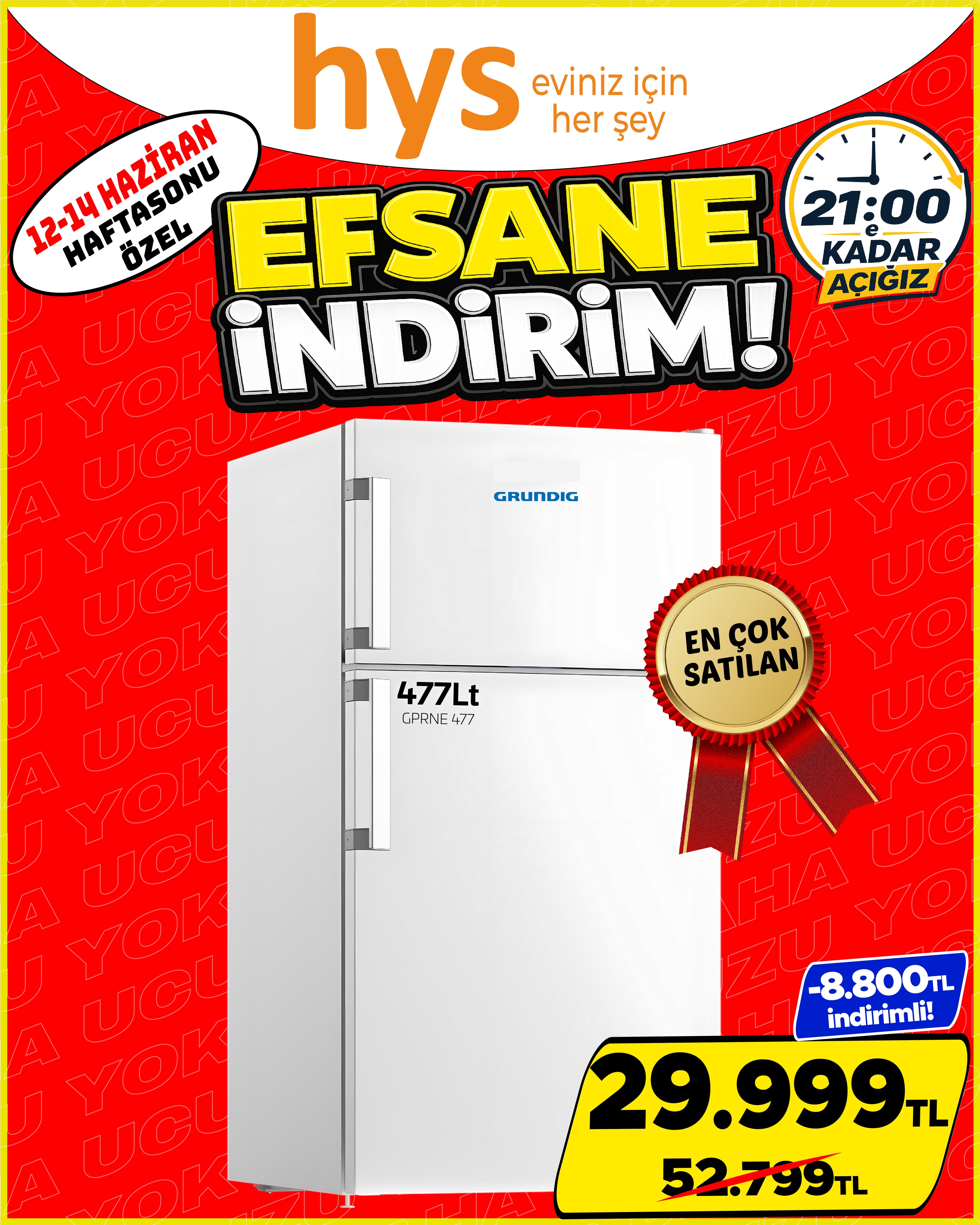 Grundig GPRNE 477 Buzdolabı Ürün ana görseli
