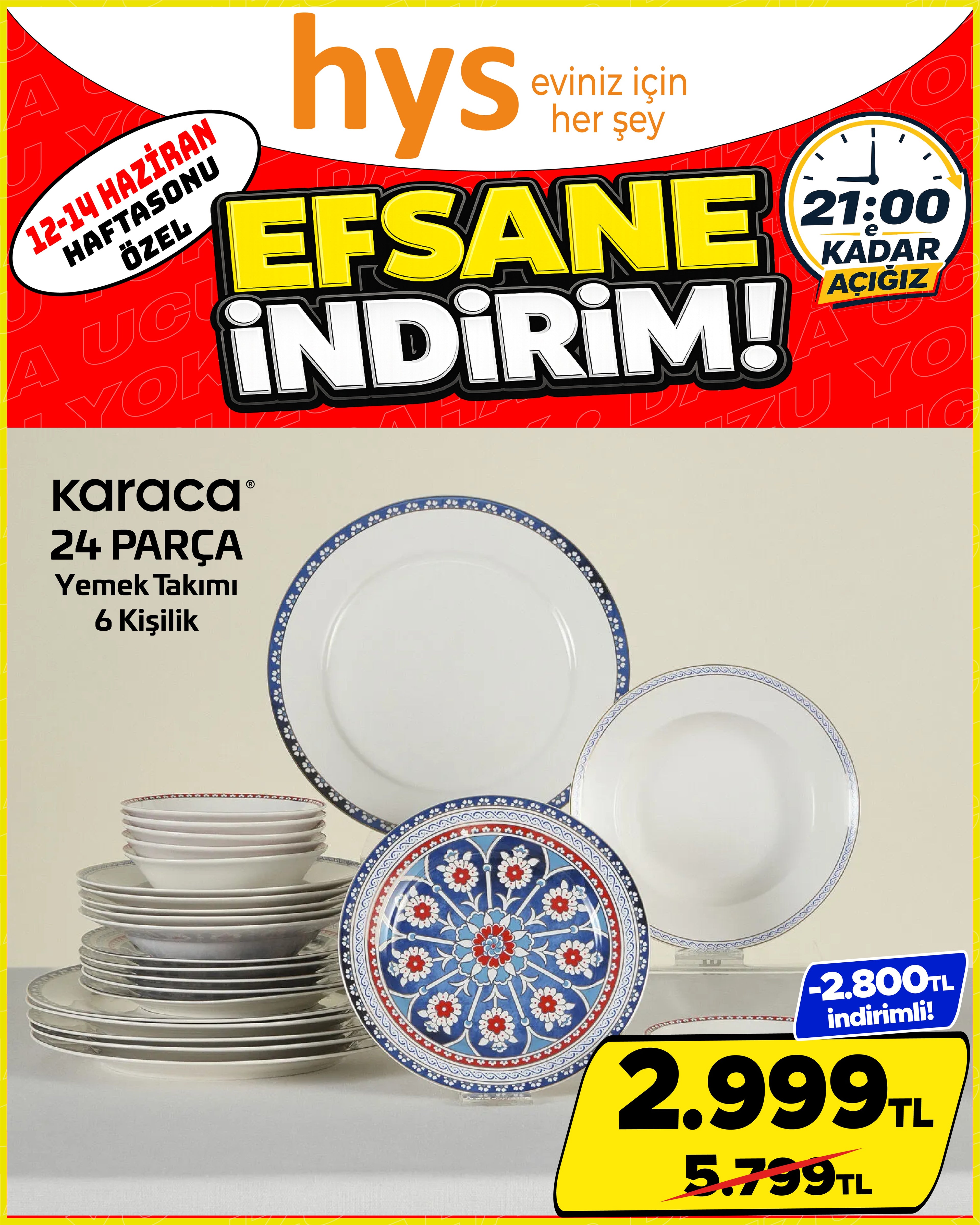 Karaca 24 Parça Yemek Takımı