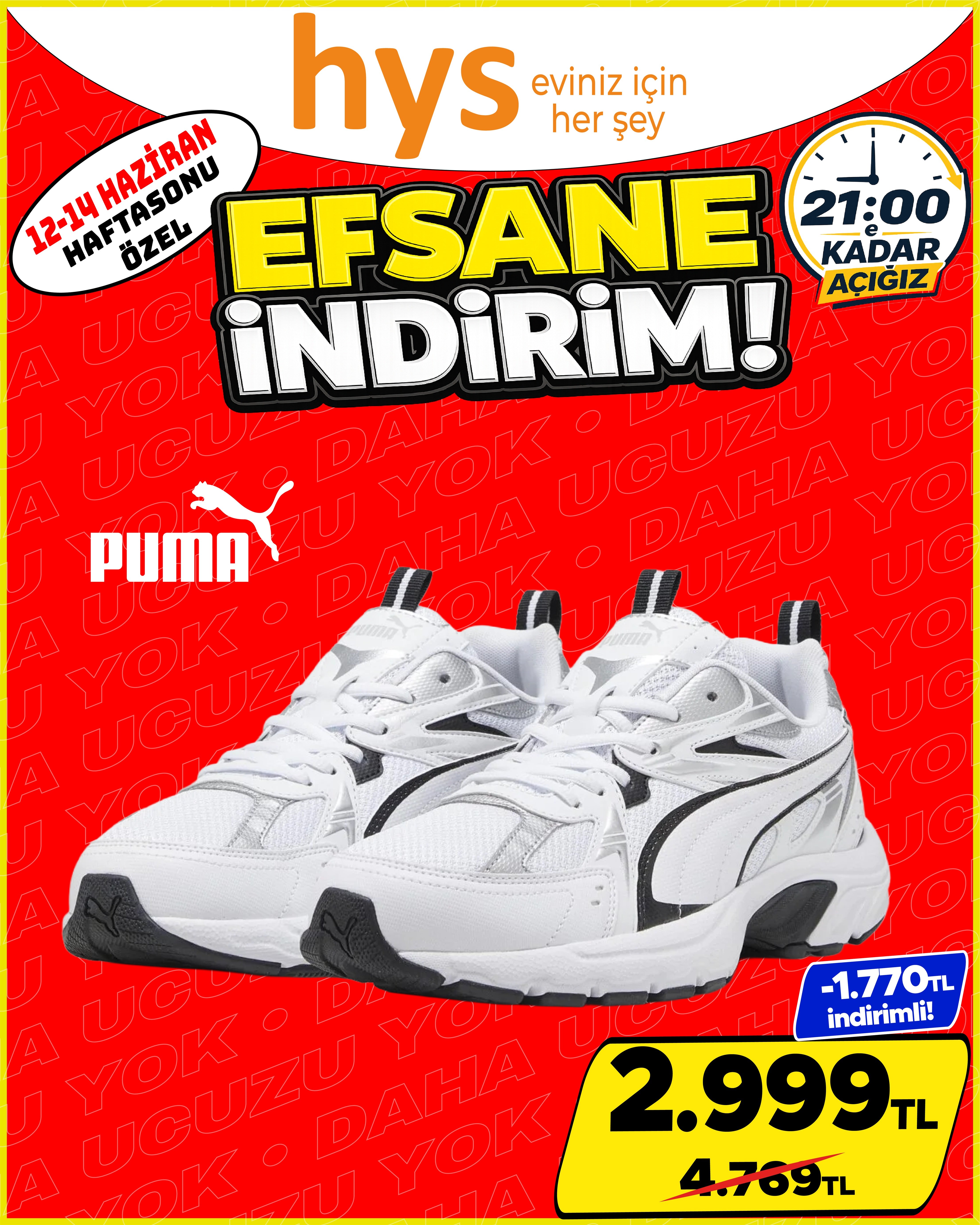 Puma Spor Ayakkabı Beyaz Ürün ana görseli