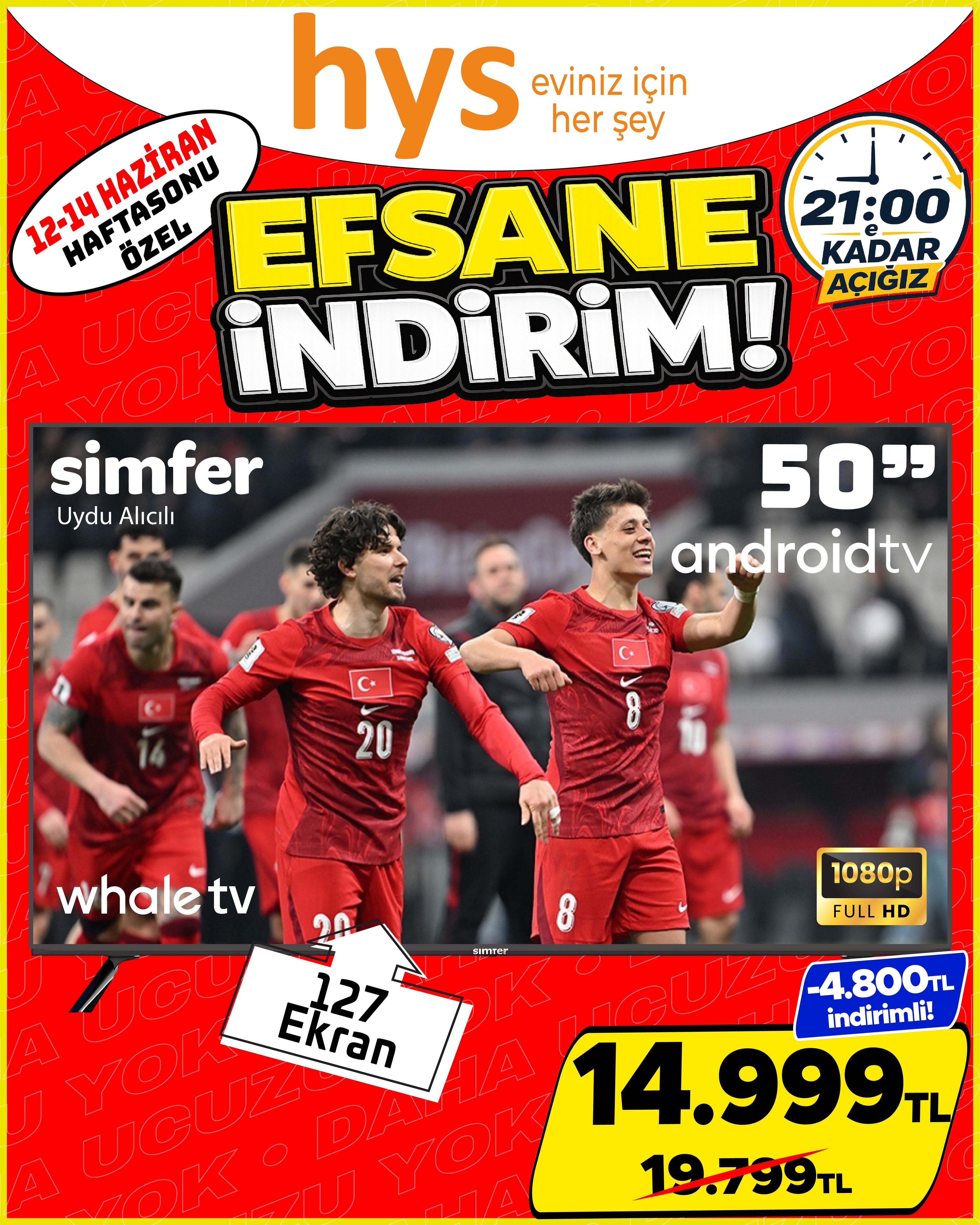 Simfer 50 İnç Android TV