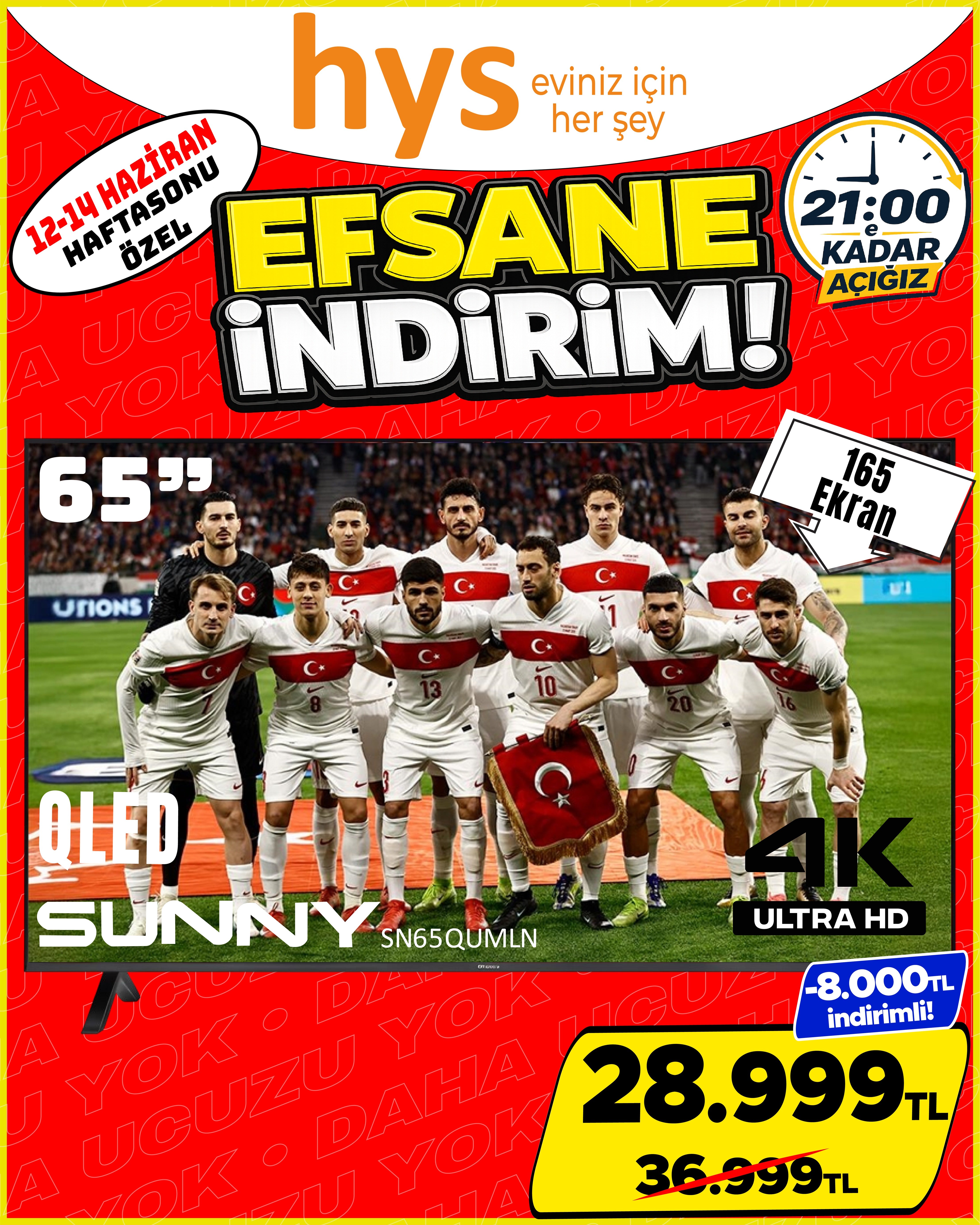 Sunny SN65QUMLN 65 İnç QLED 4K Ultra HD TV Ürün ana görseli