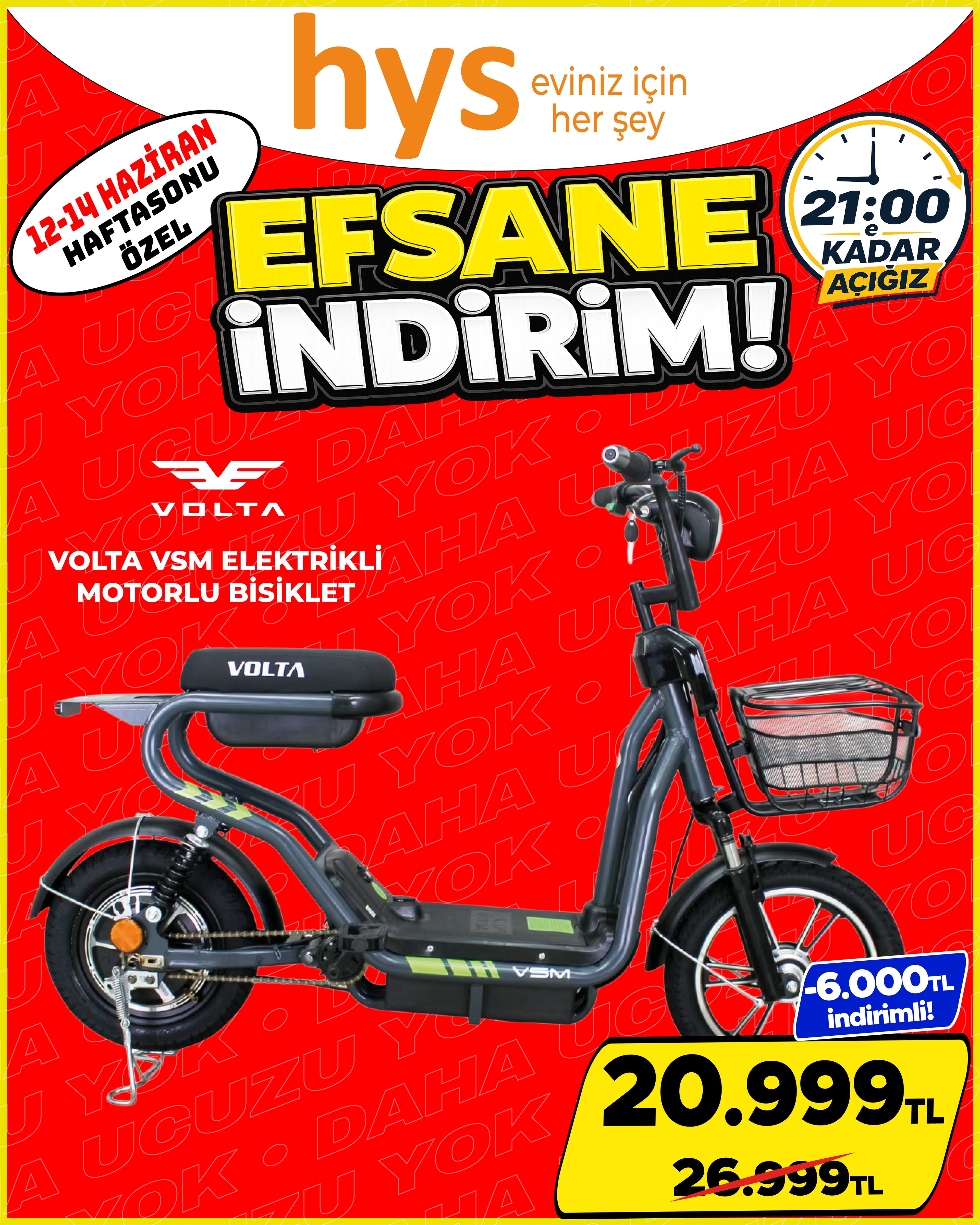 Volta VSM Elektrikli Motorlu Bisiklet