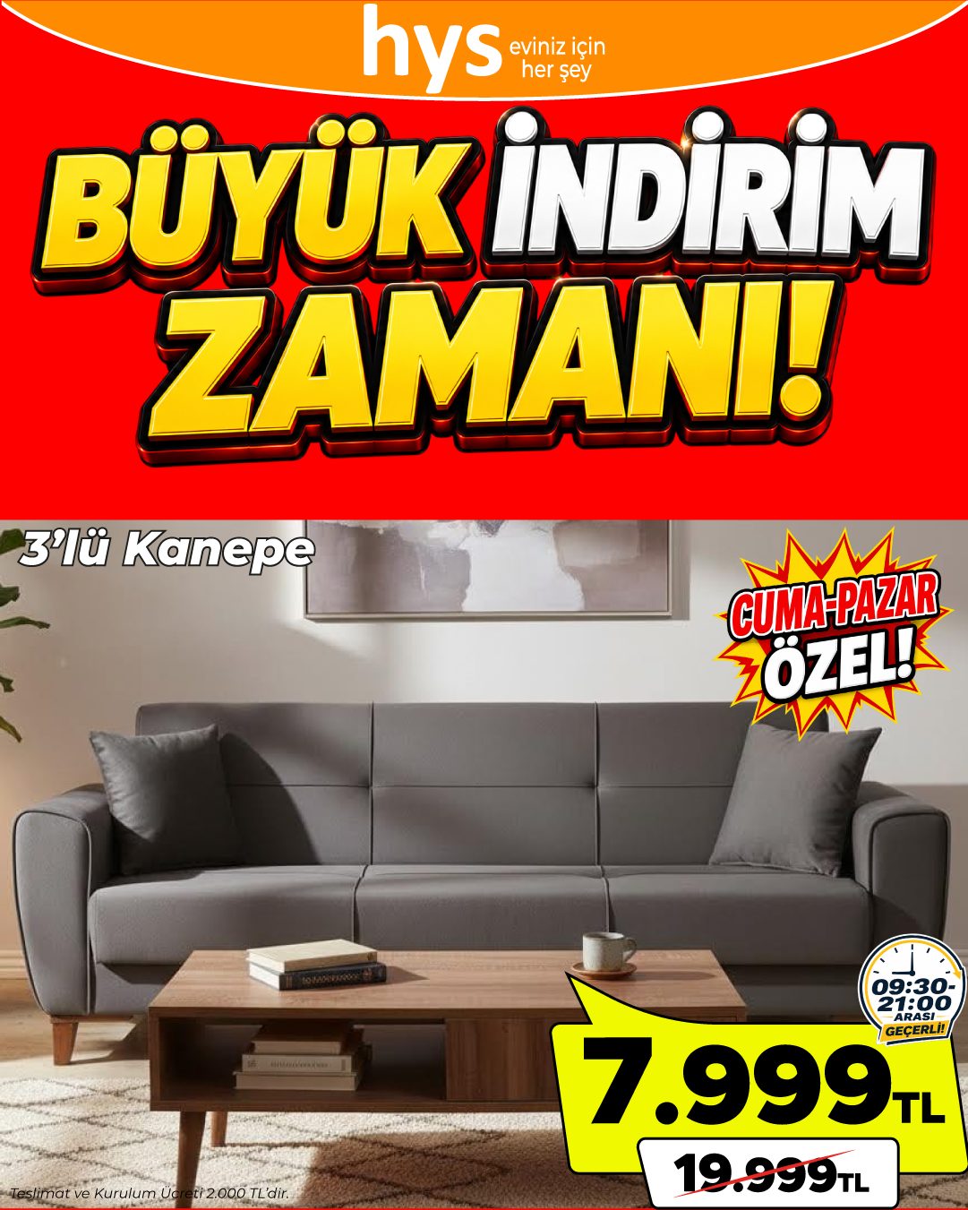 3'lu Kanepe