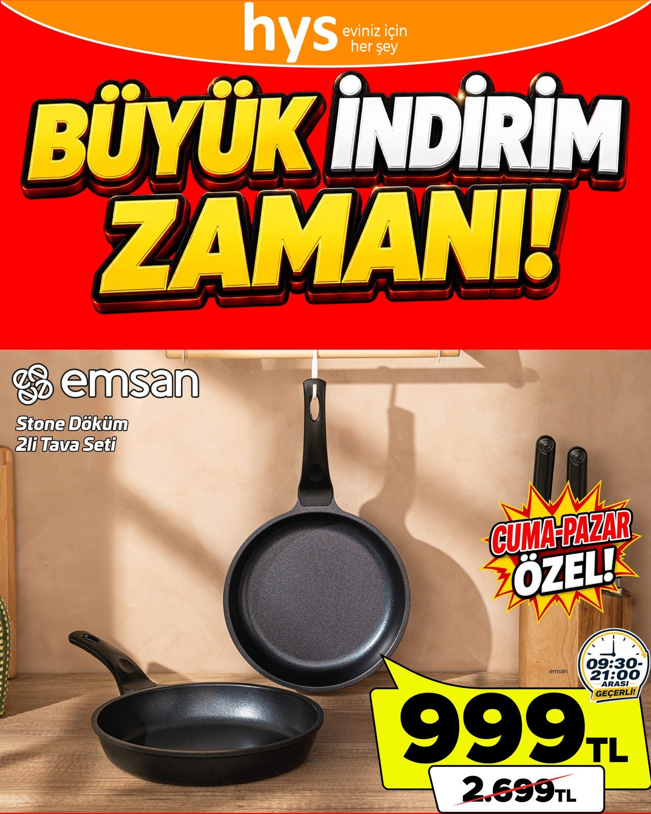 Emsan 2'li Tava Seti