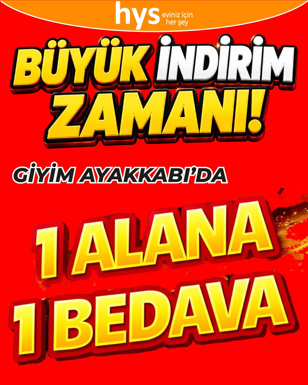 Giyim Ayakkabıda 1 Alana 1 Bedava Ürün ana görseli