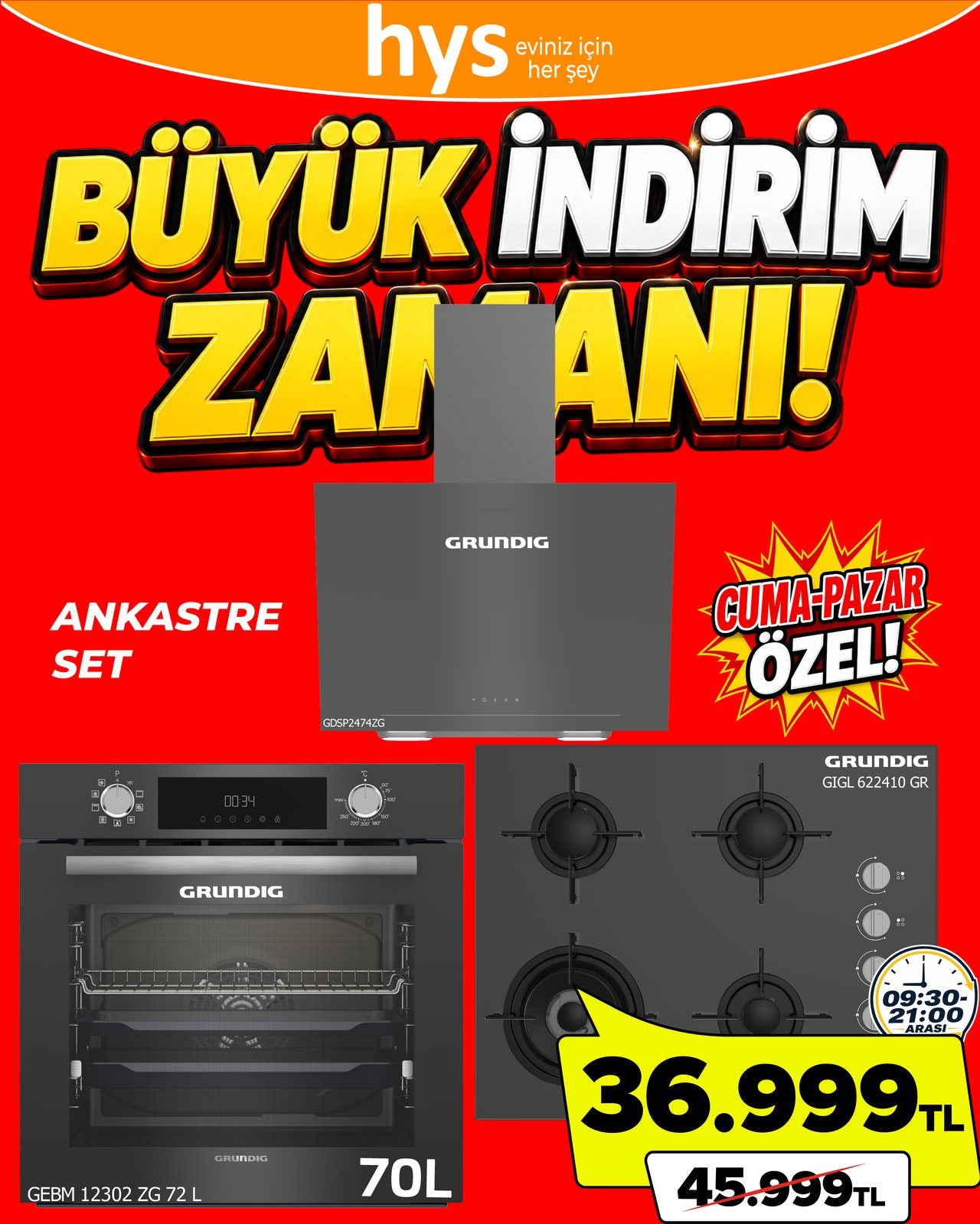 Grundig Ankastre Set Ürün ana görseli