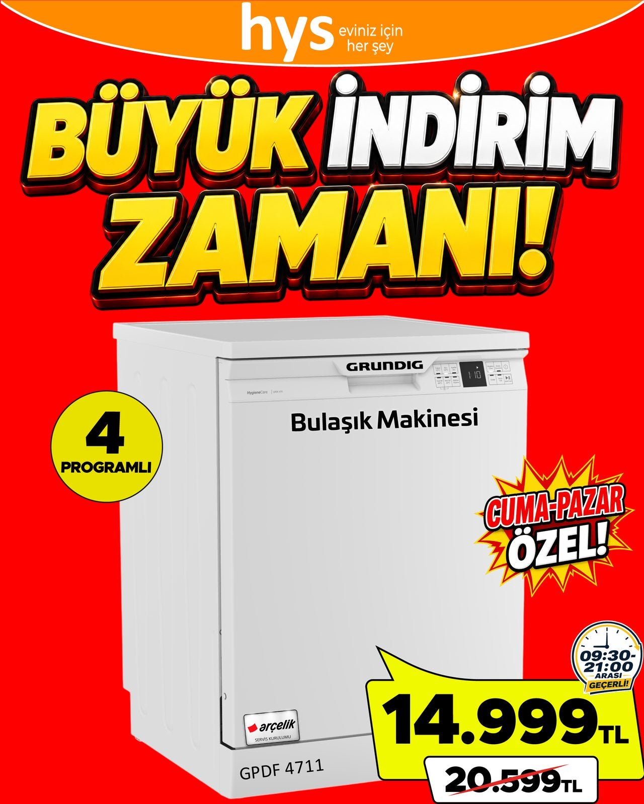 Grundig Bulaşık Makinesi Ürün ana görseli