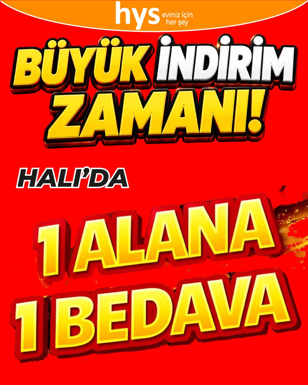 Halıda 1 Alana 1 Bedava Ürün ana görseli