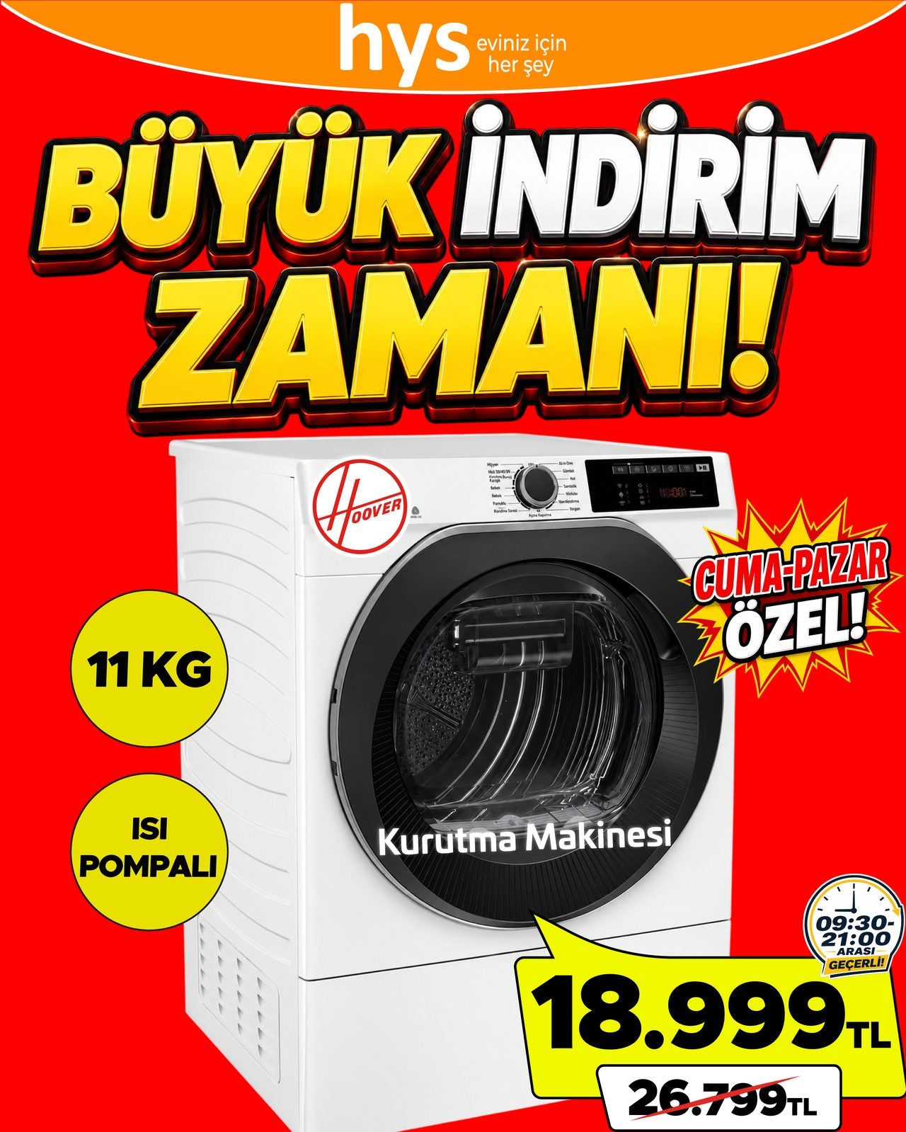Hoover Kurutma Makinesi