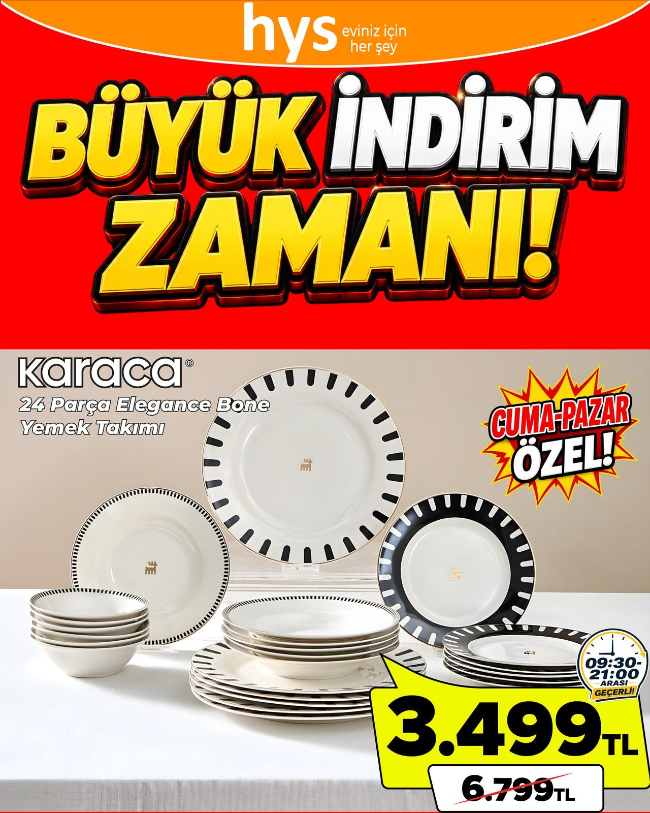 Karaca 24 Parça Yemek Takımı Ürün ana görseli